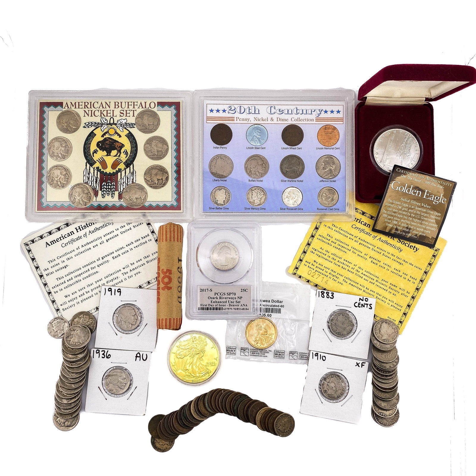 [148 Coins] Varied U.S. Raw Coins/Sets/Roll: [148 Coins] Varied U.S. Raw Coins/Sets/Roll