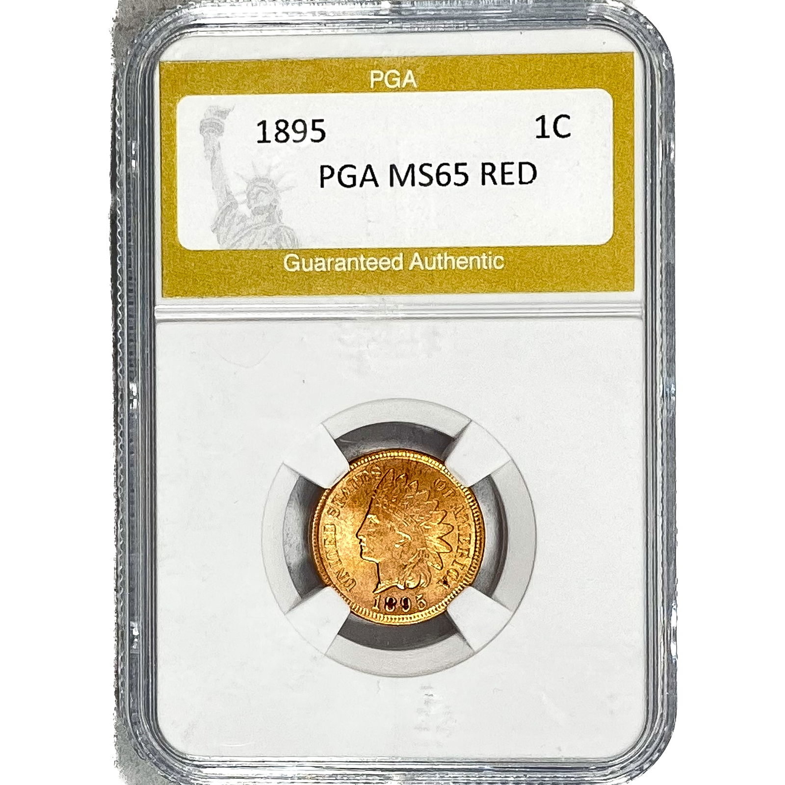 1895 Indian Head Cent PGA MS65 Red (1 of 2)