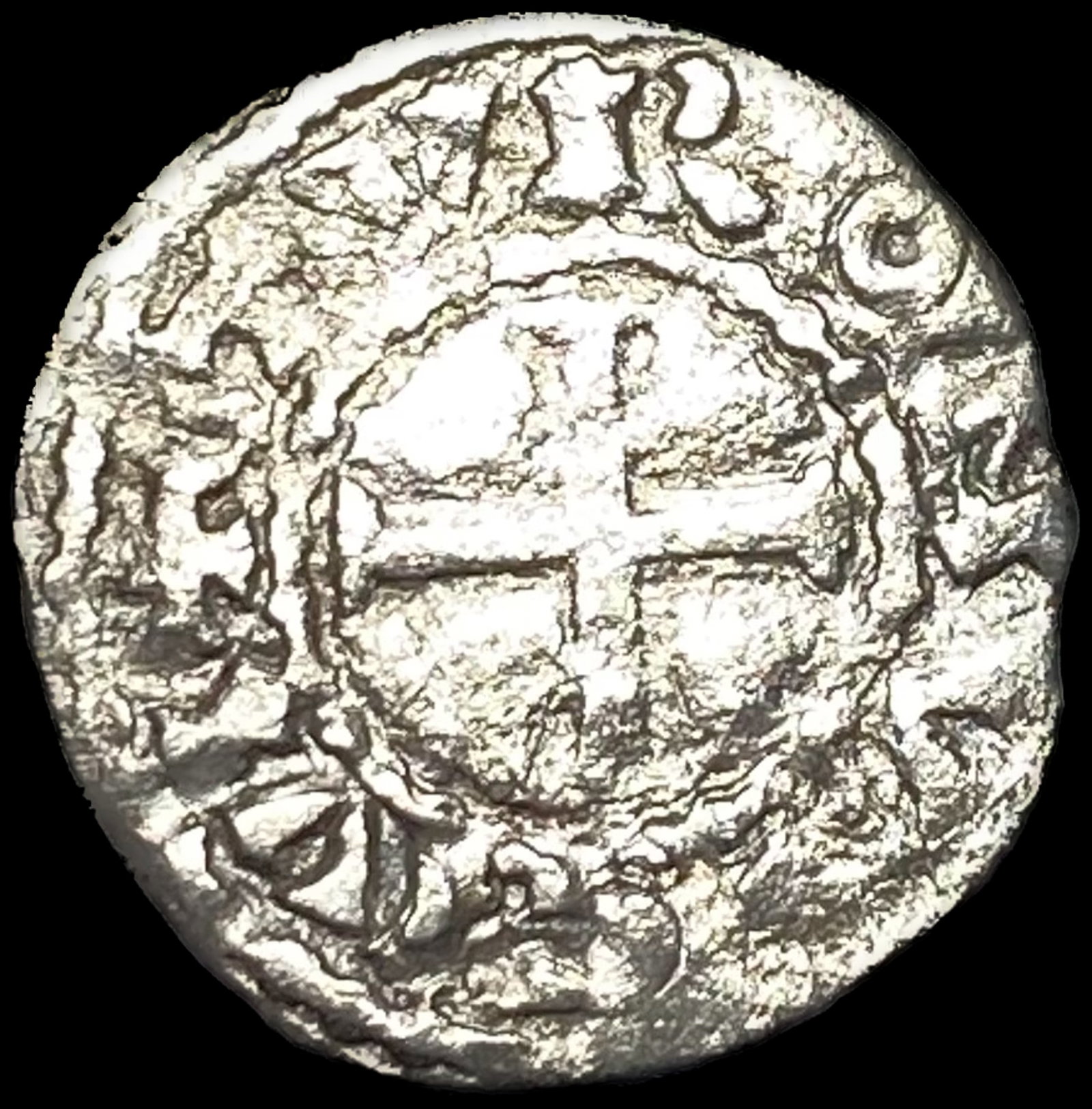France Abbey of St Martin Silver Denier NEARLY UNCIRCULATED: France Abbey of St Martin Silver Denier NEARLY UNCIRCULATED
