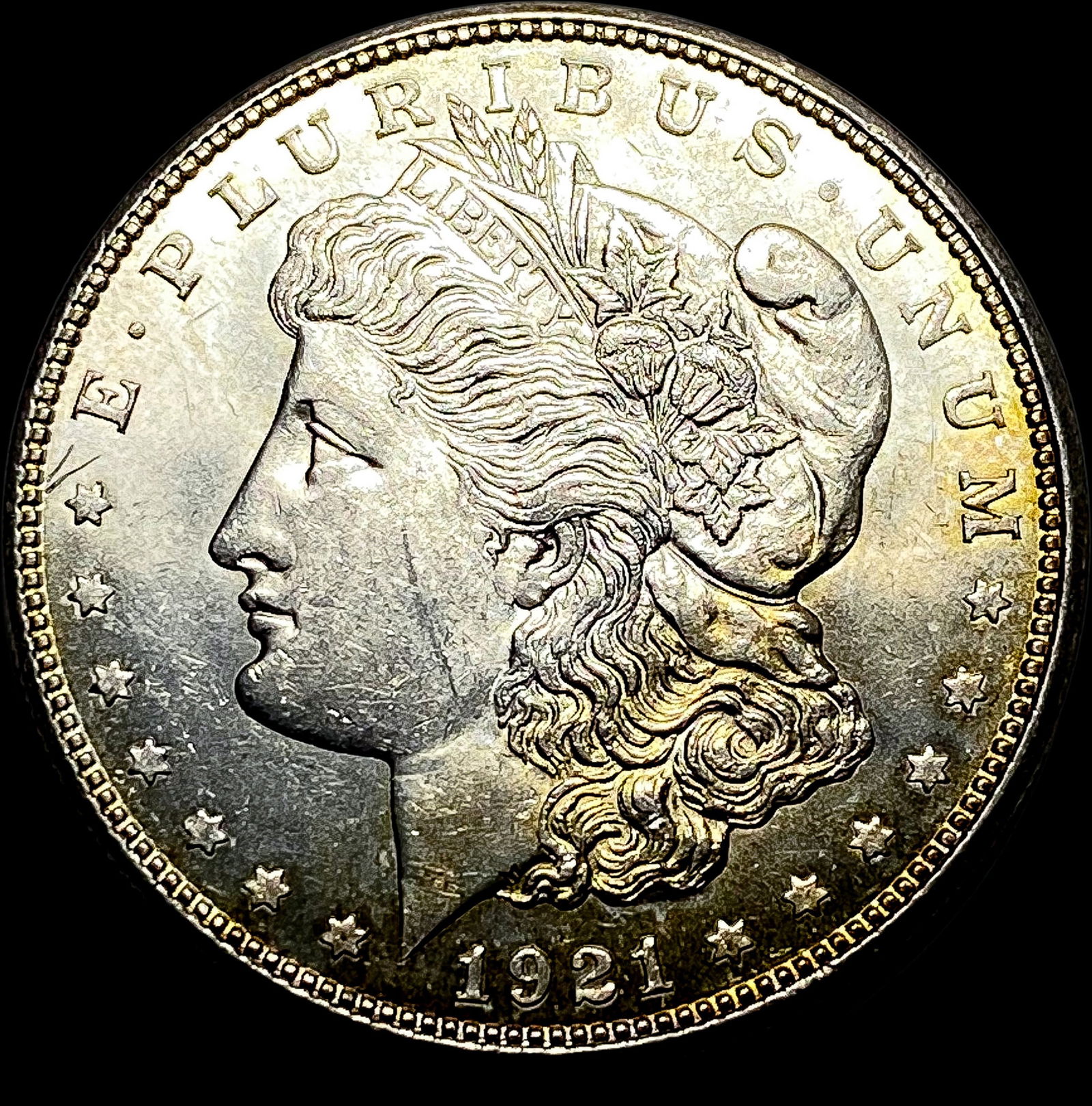 1921-D Silver Morgan Dollar CHOICE BU (1 of 2)