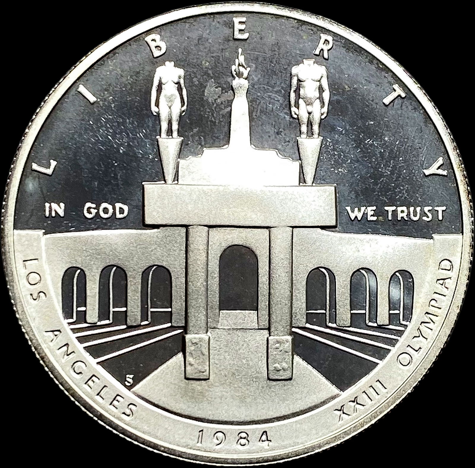 1984-S Silver L.A. Olympics Dollar CHOICE PROOF (1 of 2)
