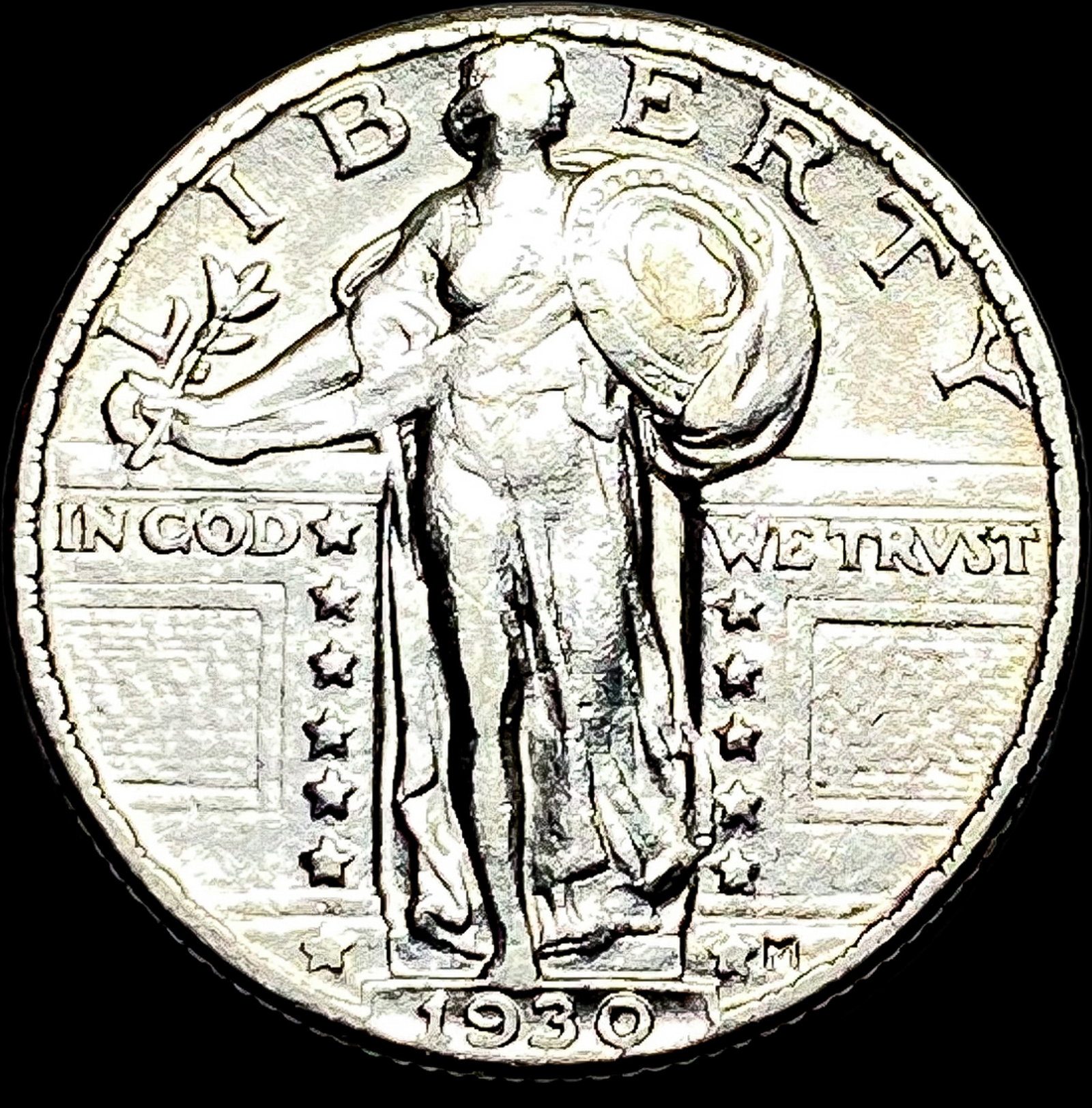 1930 Standing Liberty Quarter CLOSELY UNCIRCULATED: 1930 Standing Liberty Quarter CLOSELY UNCIRCULATED