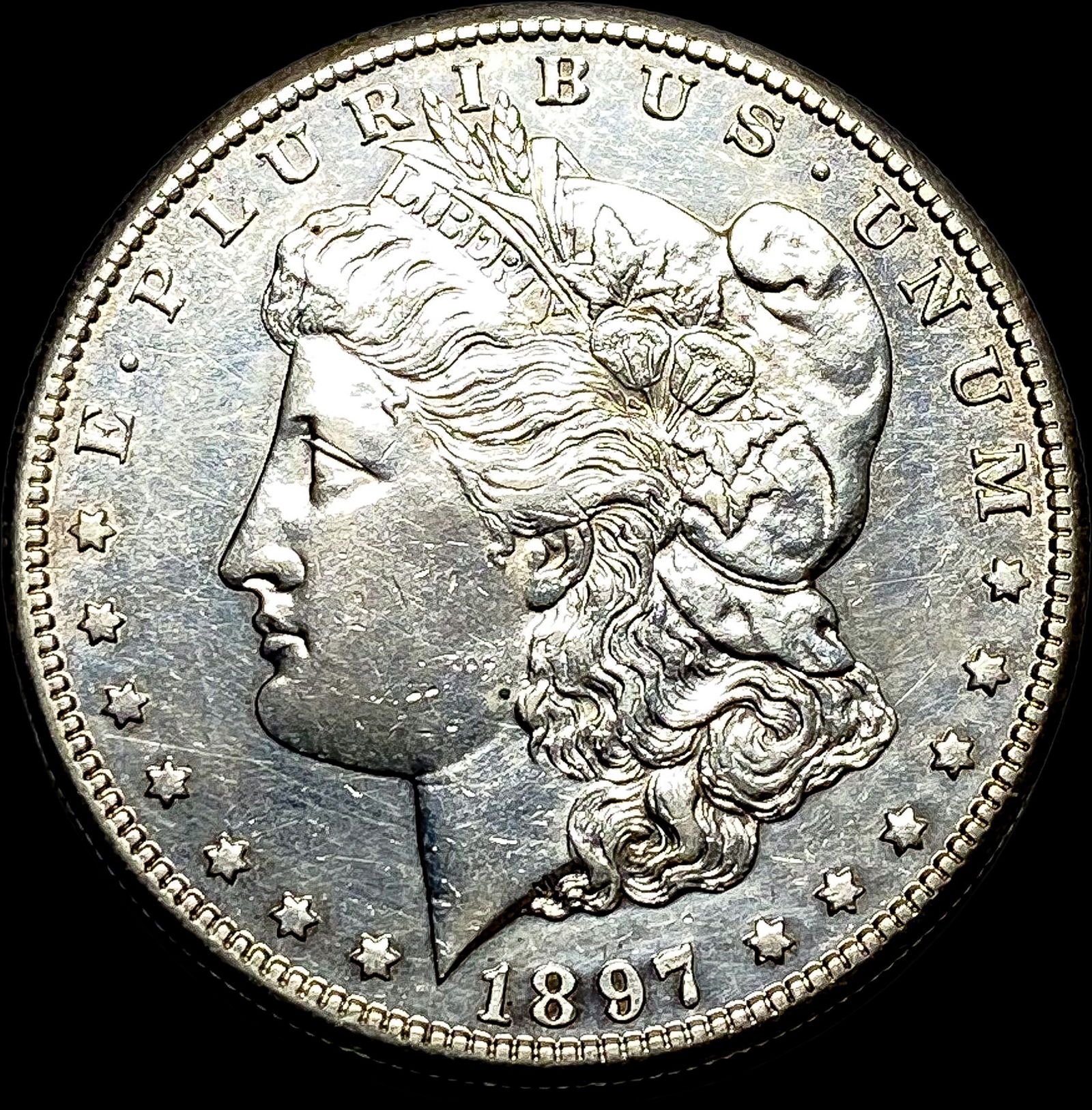1897-S Silver Morgan Dollar CLOSELY UNCIRCULATED (1 of 2)