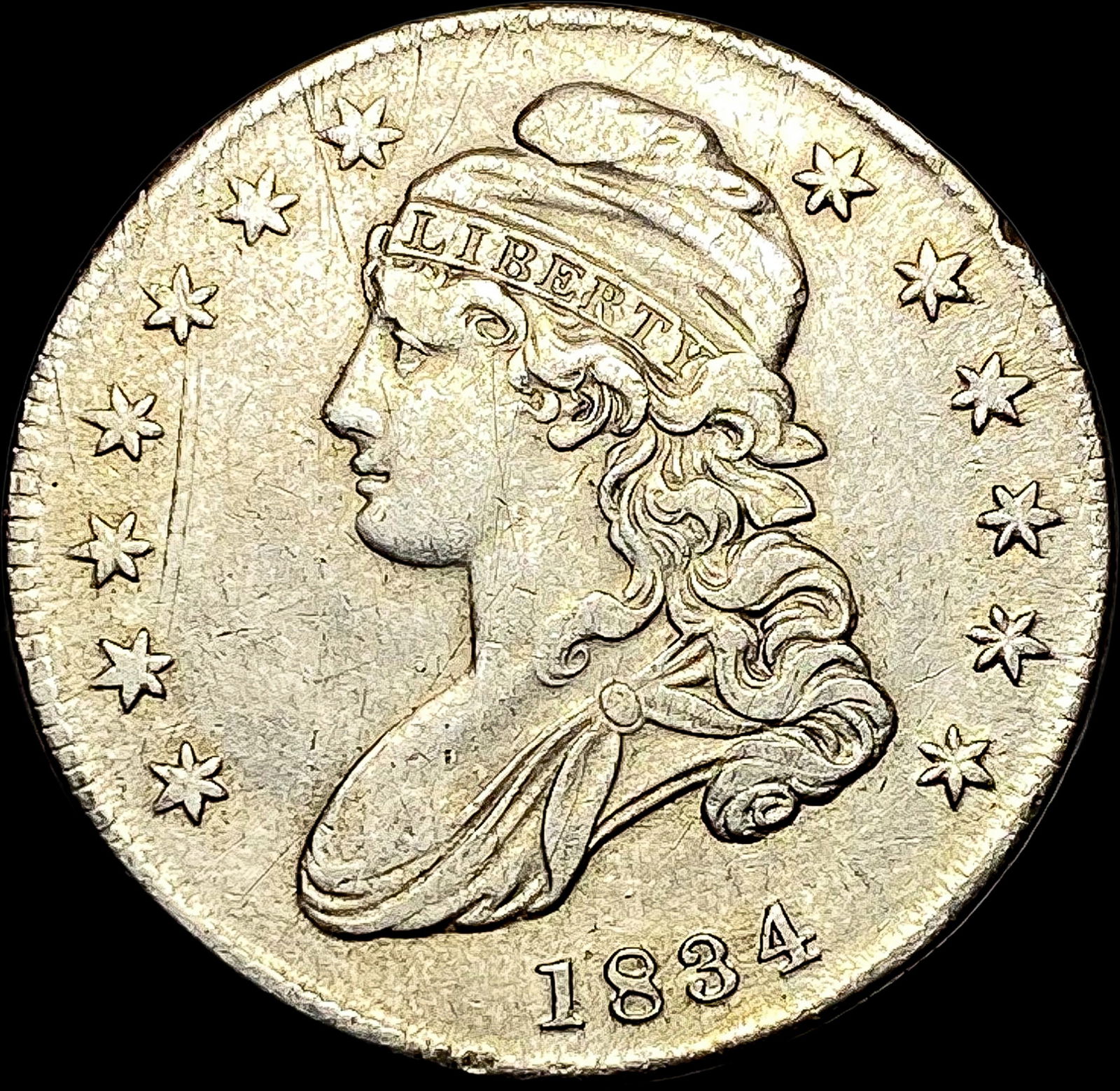 1834 Capped Bust Half Dollar HIGH GRADE (1 of 2)