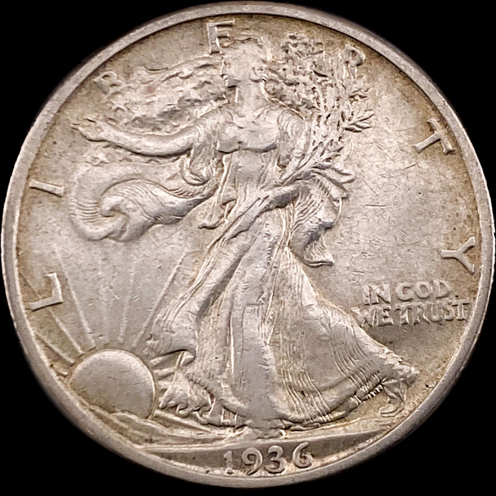 1936-S Walking Liberty Half Dollar NEARLY UNCIRCULATED (1 of 2)
