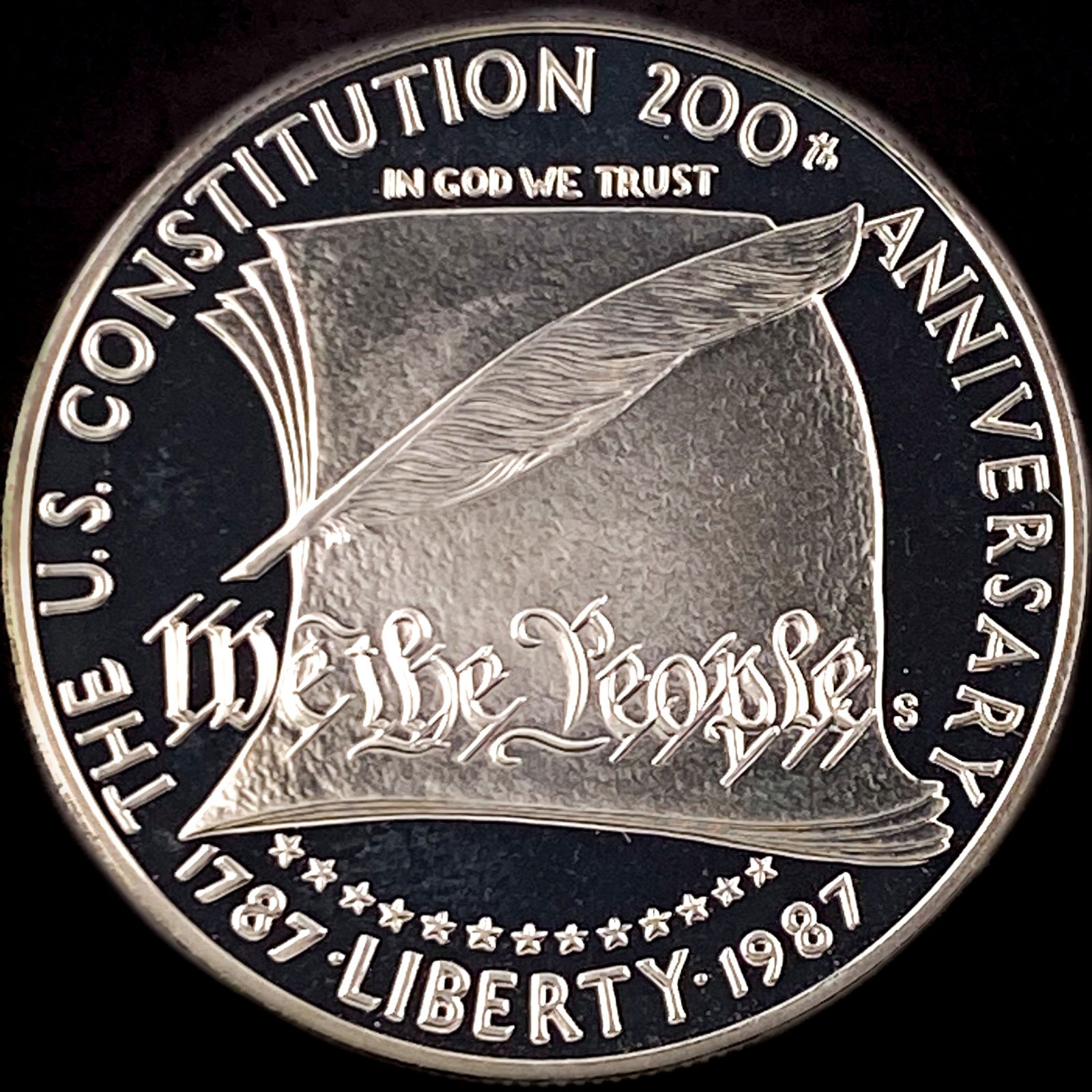 1987-S Silver Dollar U.S. Constitution CHOICE PROOF (1 of 2)