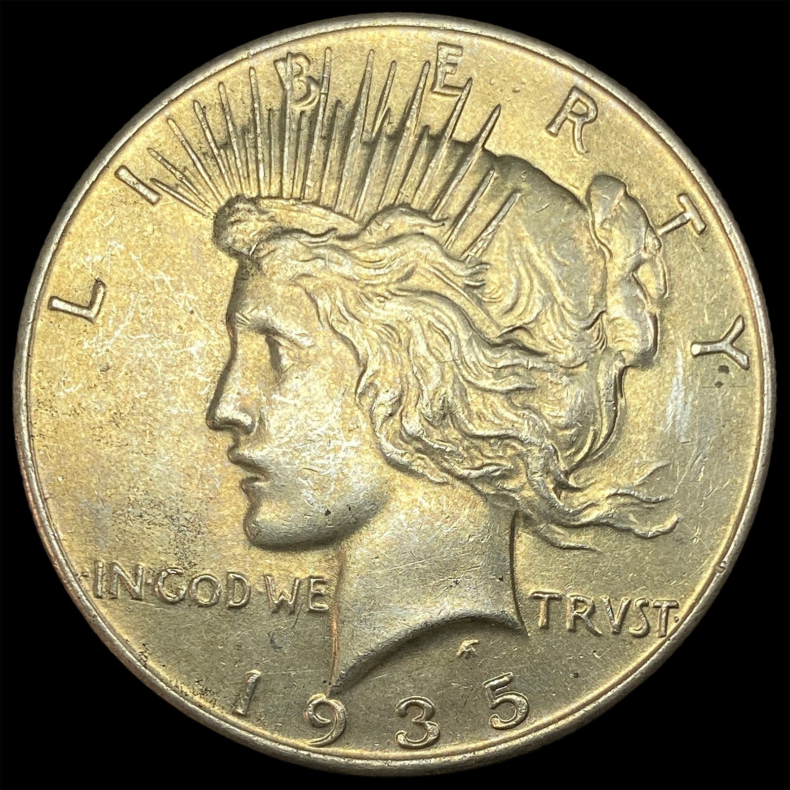 1935 Silver Peace Dollar CLOSELY UNCIRCULATED: 1935 Silver Peace Dollar CLOSELY UNCIRCULATED