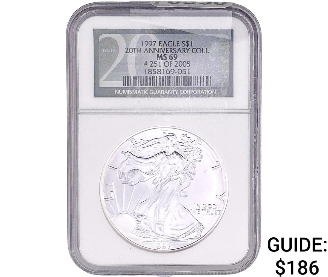 1997 Silver Eagle NGC MS69 (1 of 2)