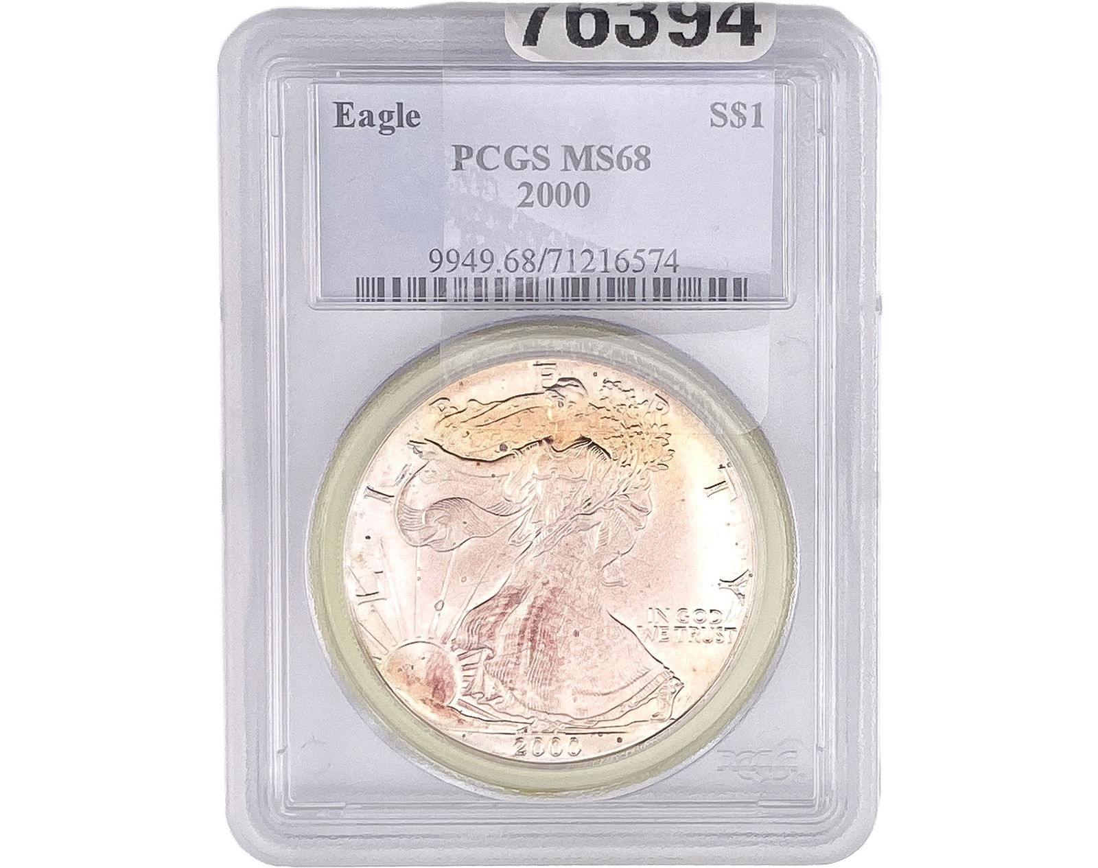 2000 Silver Eagle PCGS MS68 (1 of 2)