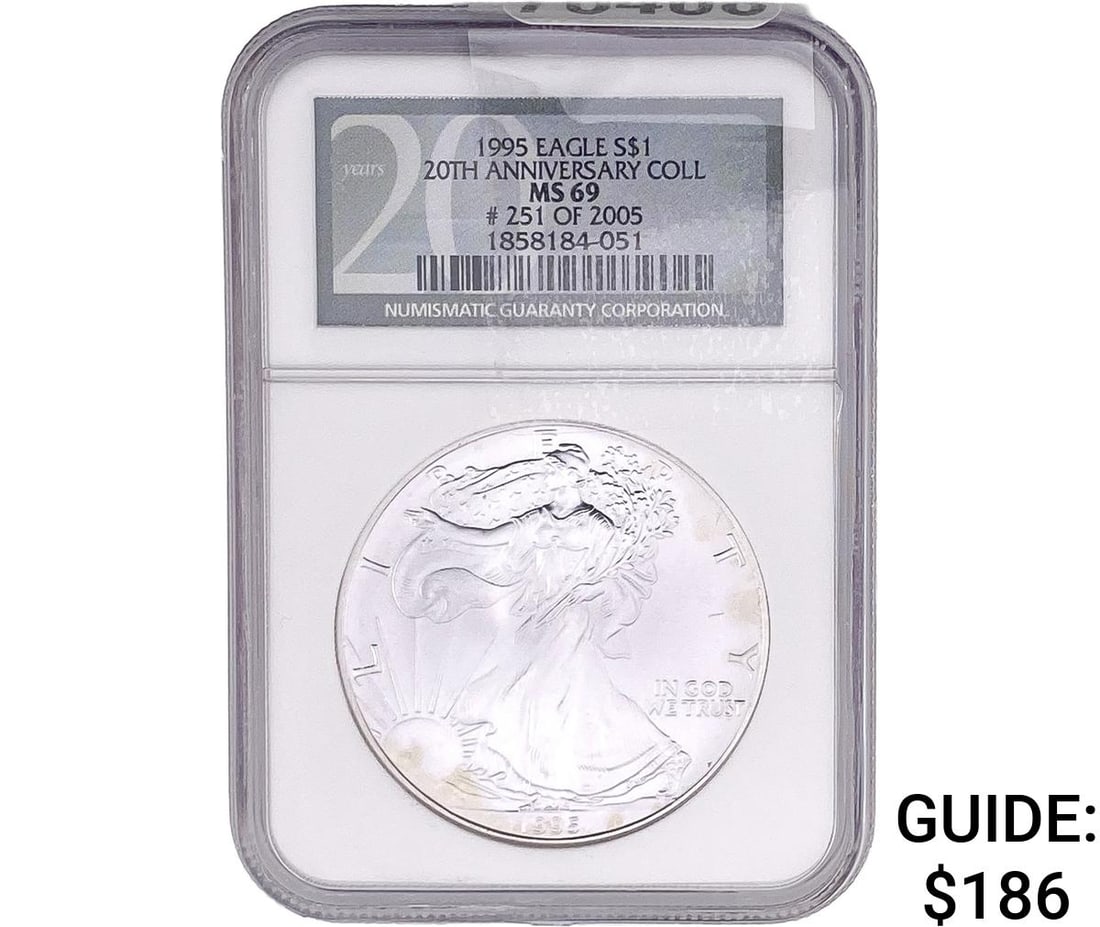 1995 Silver Eagle NGC MS69 (1 of 2)