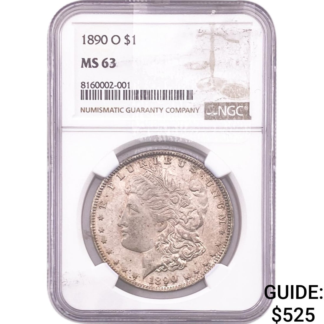 1890-O Morgan Silver Dollar NGC MS63 (1 of 2)