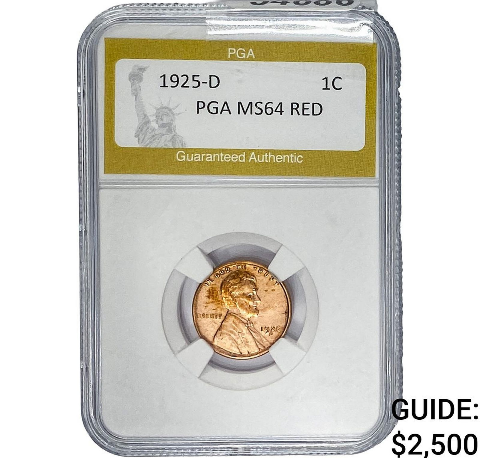 1925-D Wheat Cent PGA MS64 Red (1 of 2)