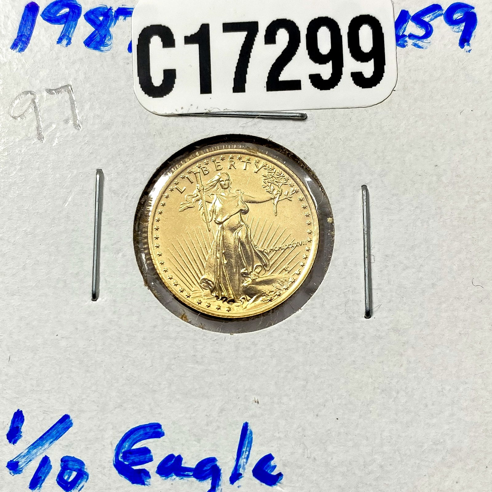 1987 Gold $5 American Eagle 1/10 oz (1 of 2)