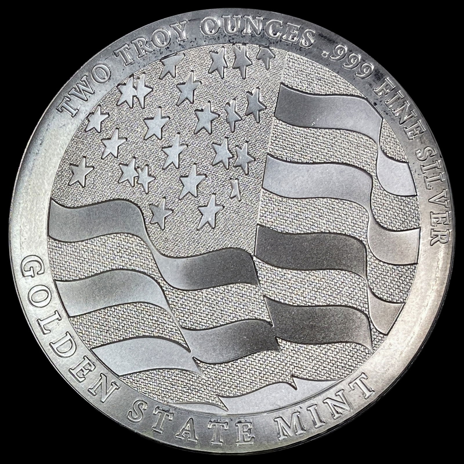 Golden State Mint 2oz Silver Round SUPERB GEM BU (1 of 2)