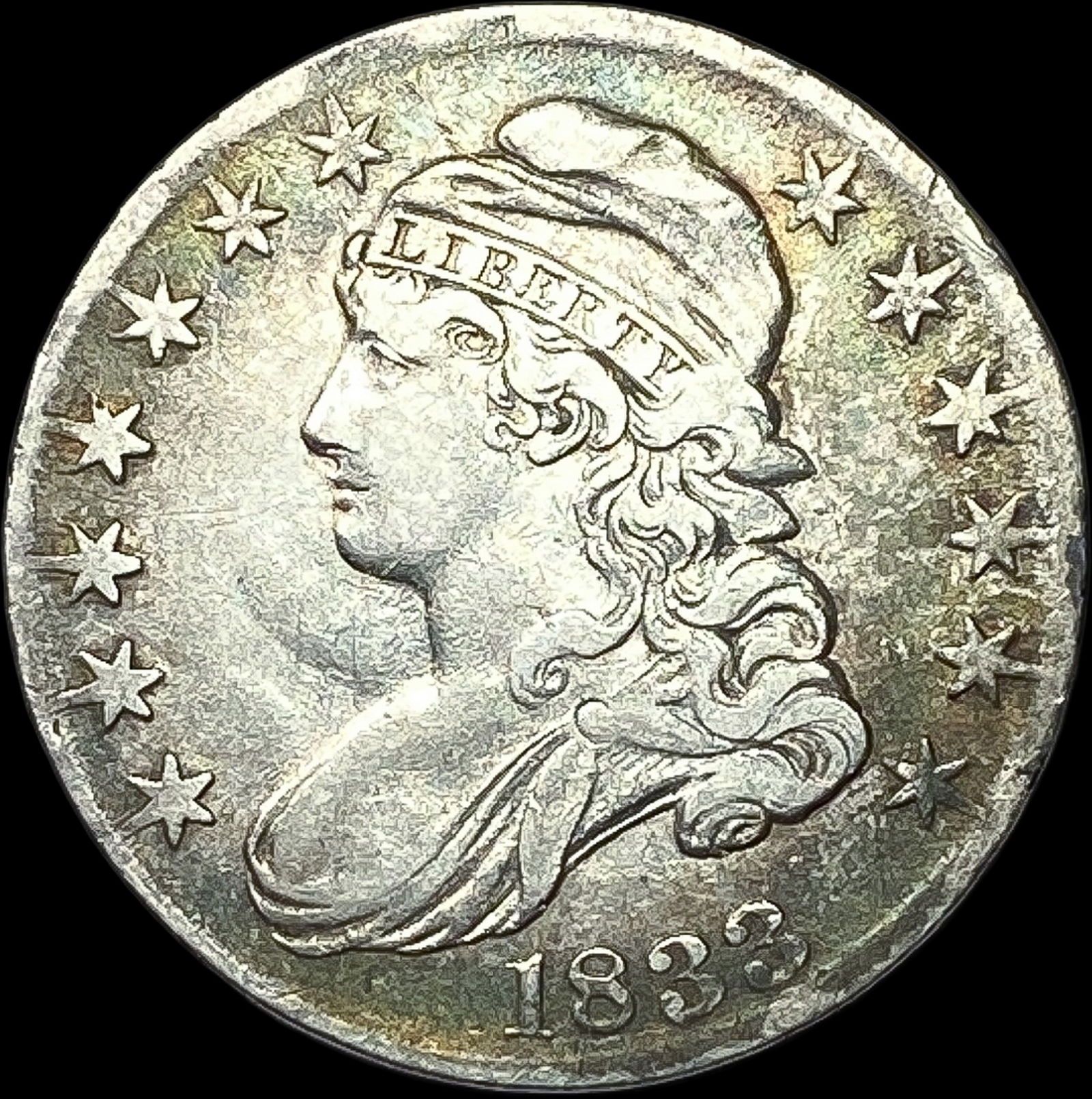 1833 Capped Bust Half Dollar NEARLY UNCIRCULATED (1 of 2)