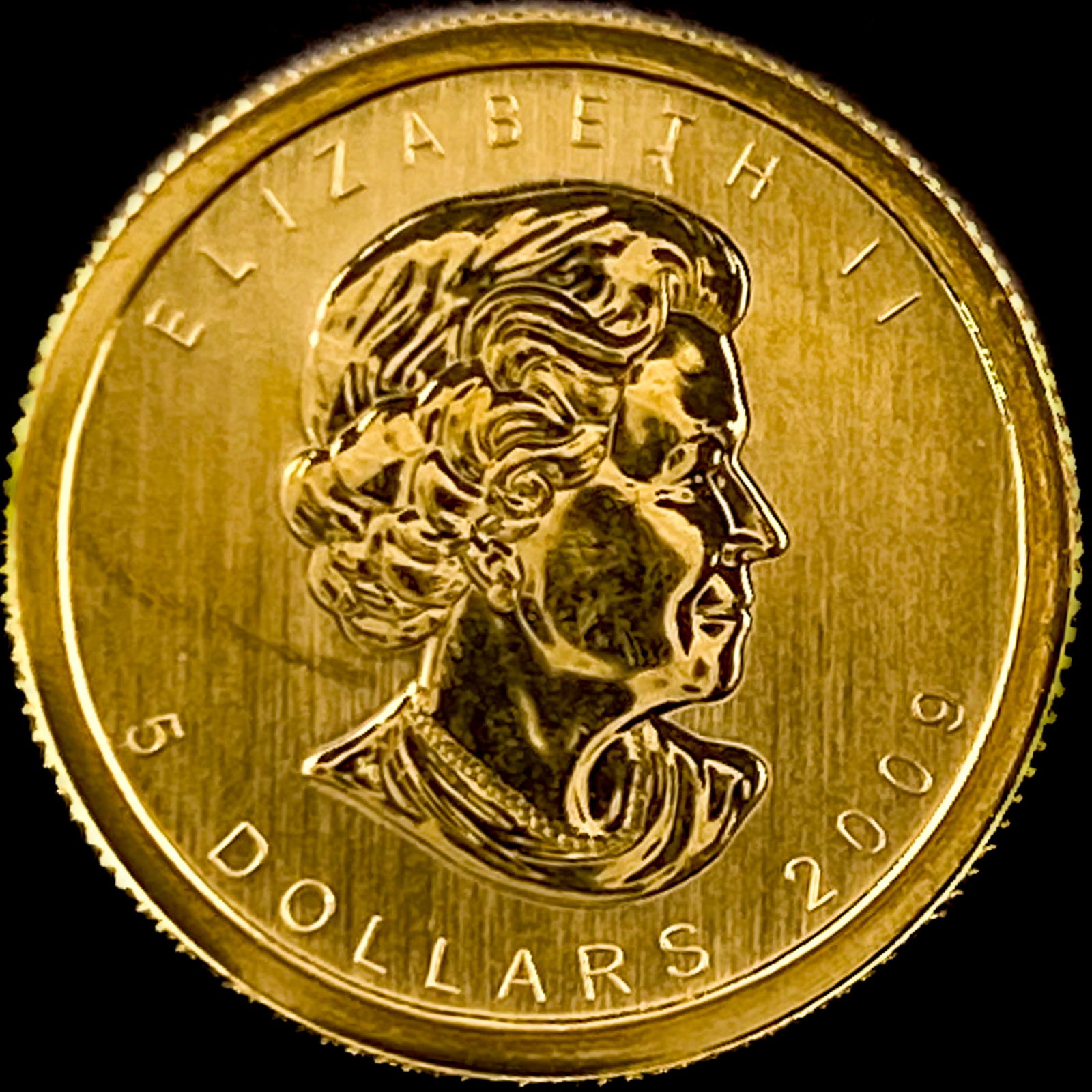 2009 Canada 1/10oz Gold Maple Leaf $5 SUPERB GEM BU (1 of 2)