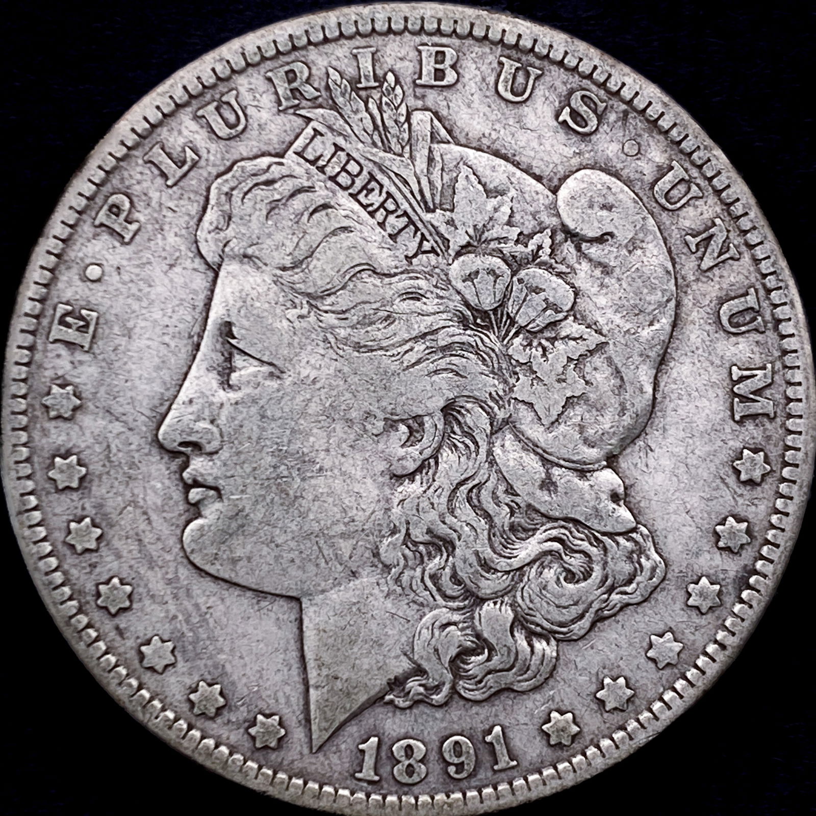 1891-O Silver Morgan Dollar LIGHTLY CIRCULATED (1 of 2)