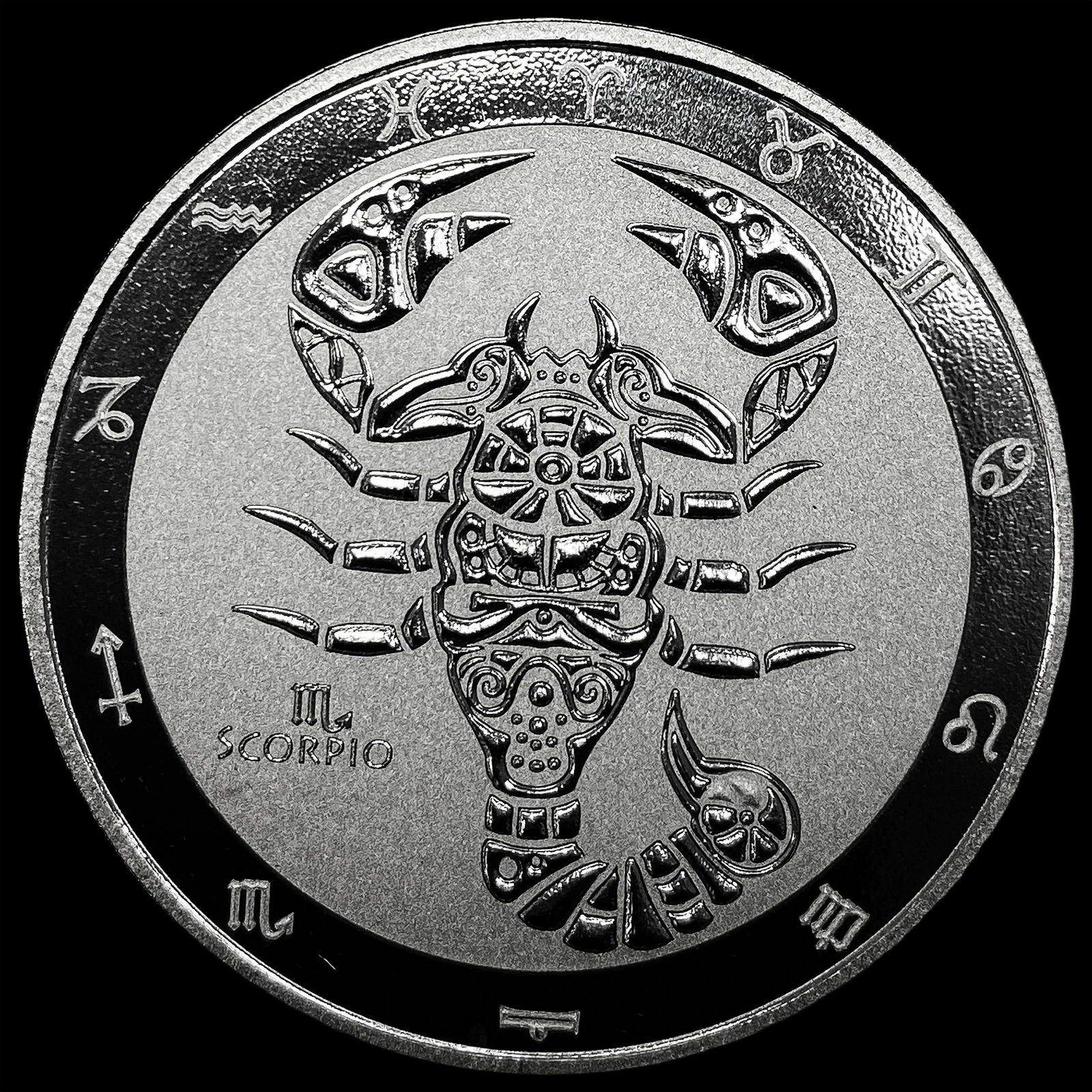 2021 Tokelau 1oz Silver $5 Scorpio GEM PROOF (1 of 2)