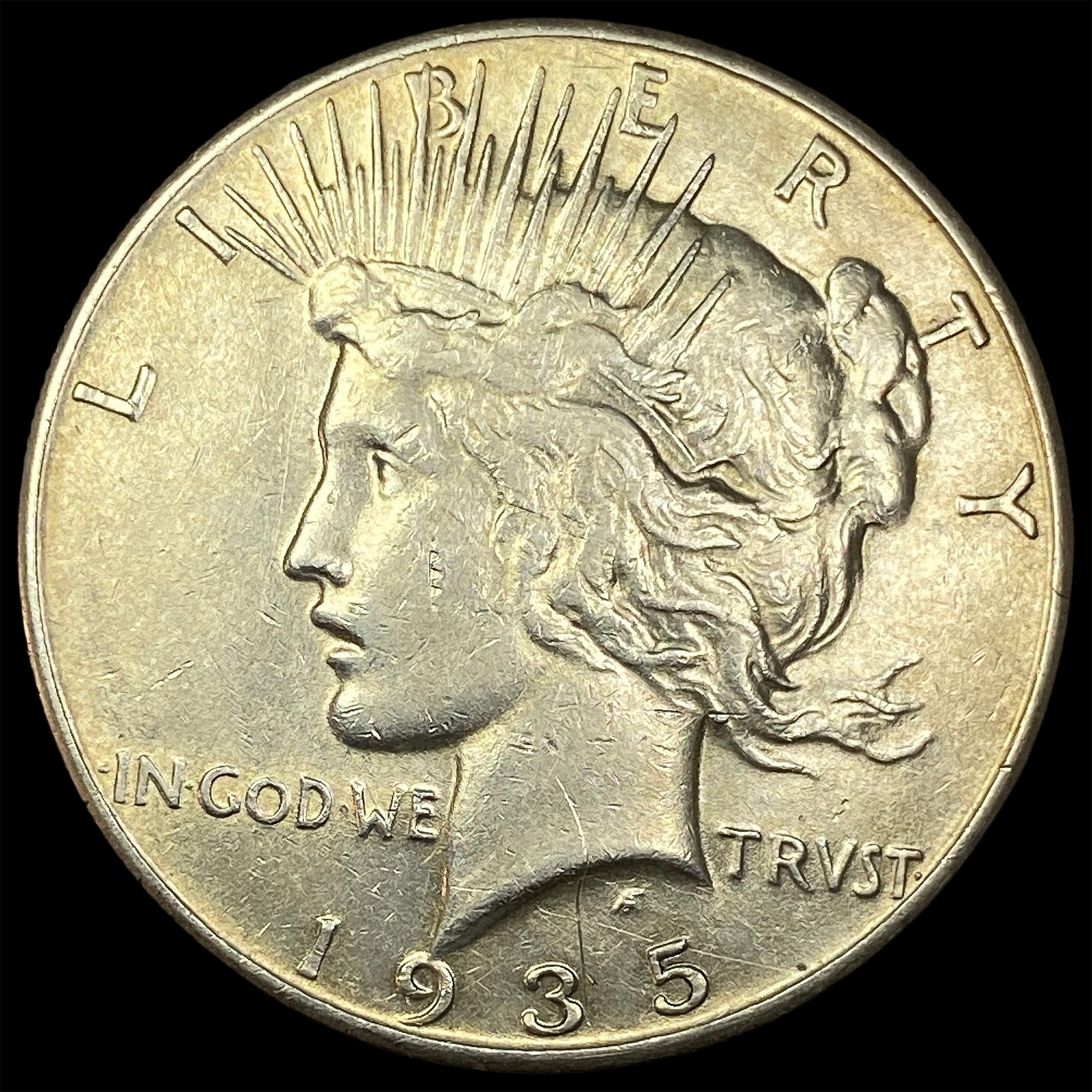 1935 Silver Peace Dollar CLOSELY UNCIRCULATED: 1935 Silver Peace Dollar CLOSELY UNCIRCULATED