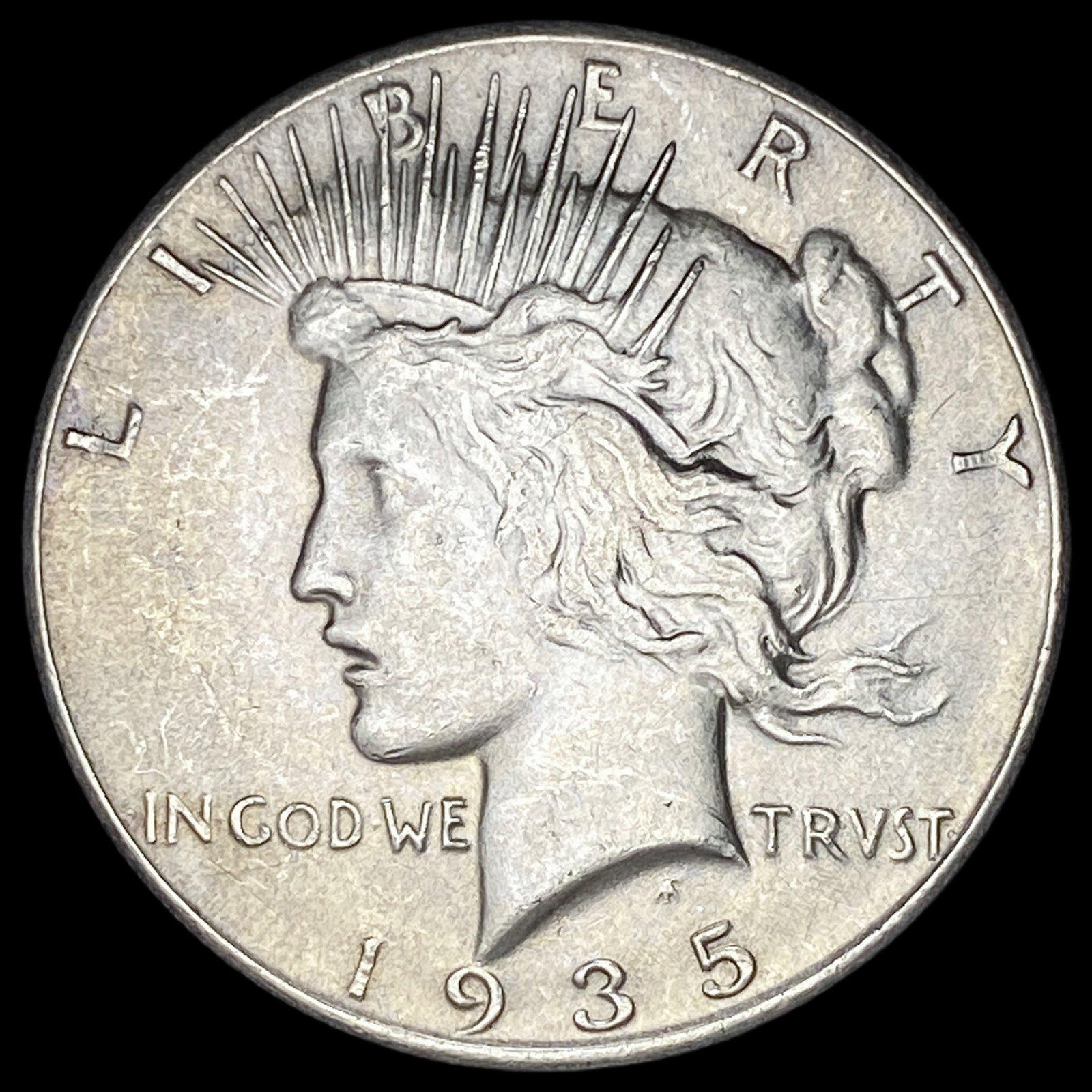 1935 Silver Peace Dollar CLOSELY UNCIRCULATED: 1935 Silver Peace Dollar CLOSELY UNCIRCULATED