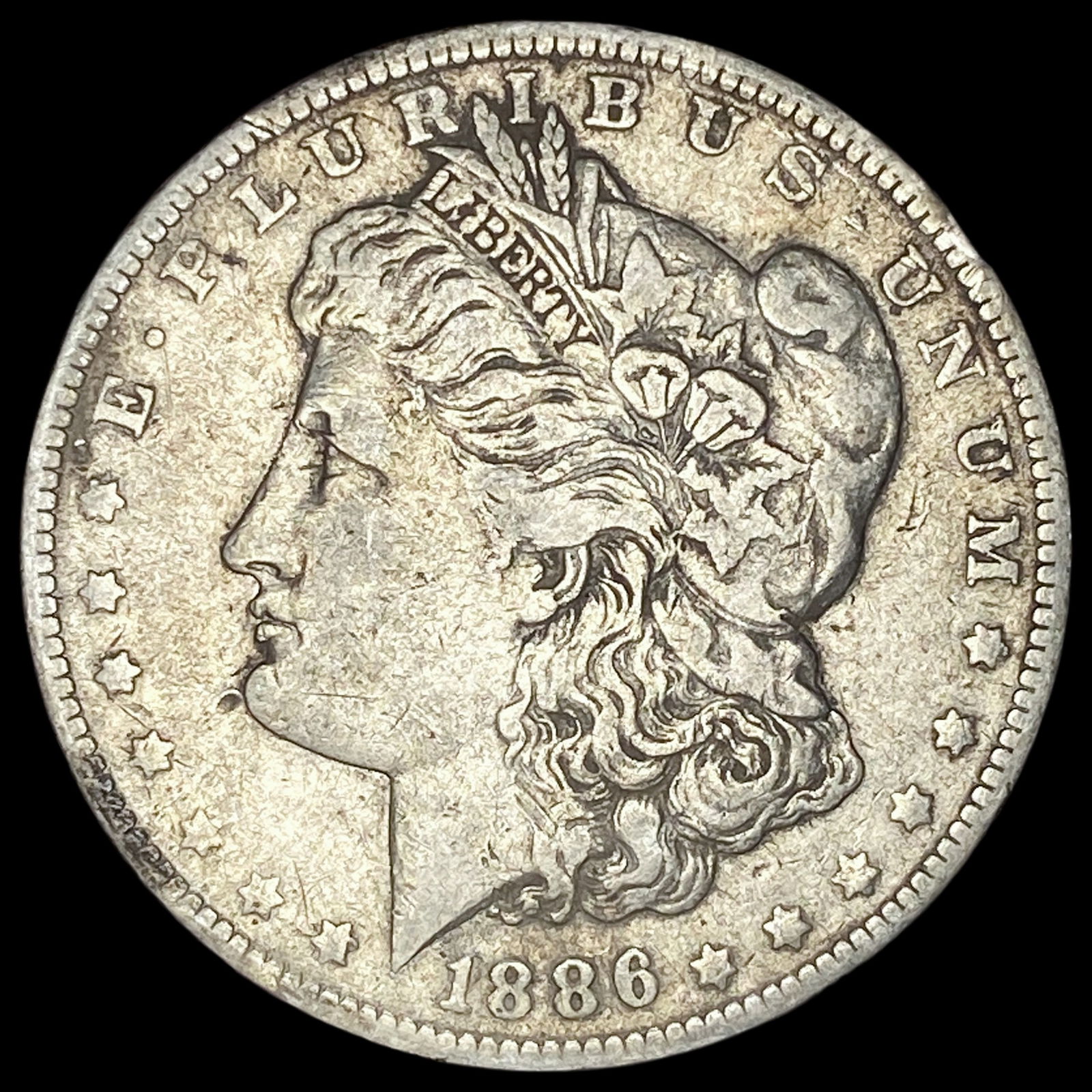 1886-O Silver Morgan Dollar LIGHTLY CIRCULATED (1 of 2)