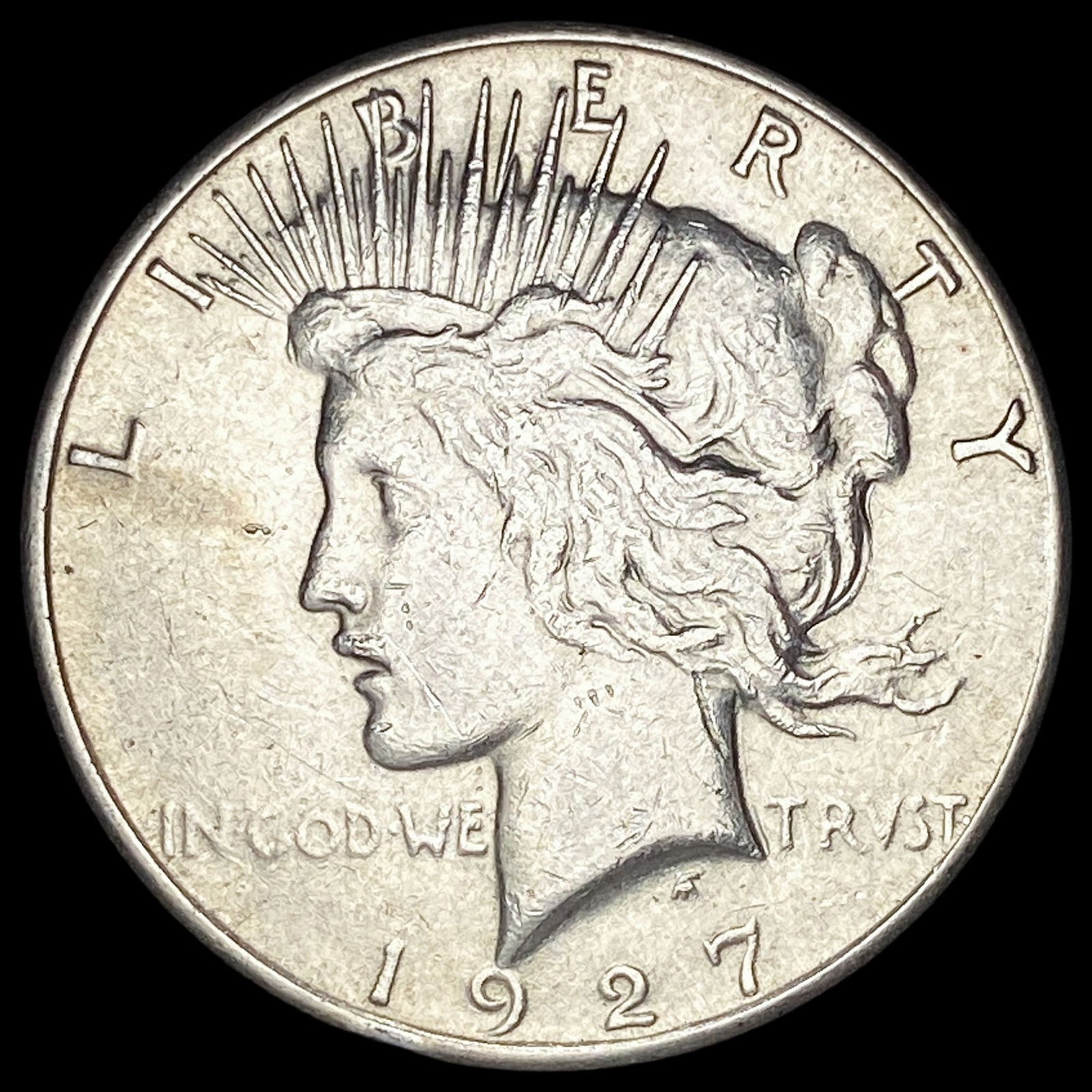 1927-S Silver Peace Dollar CLOSE UNC (1 of 2)