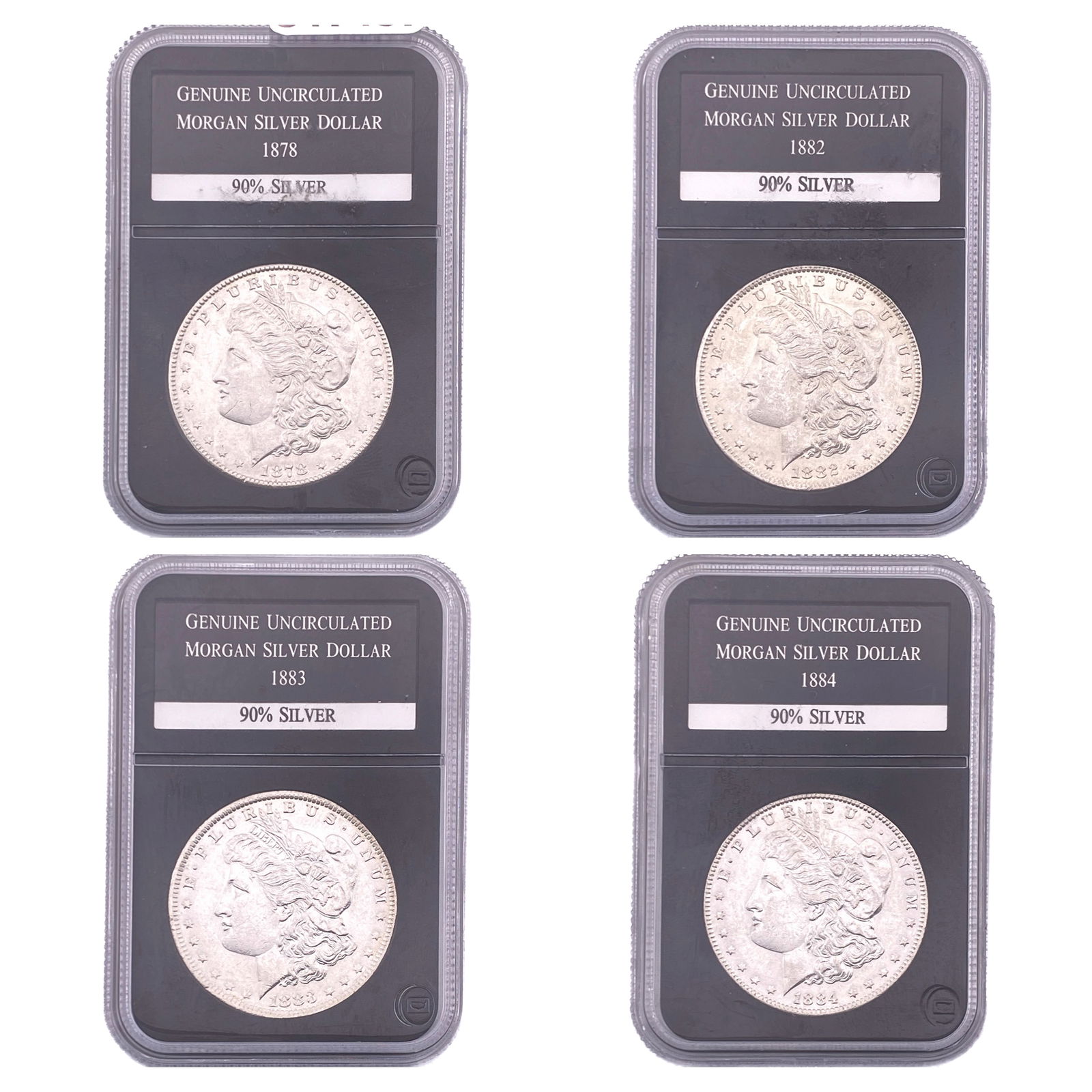 [4 Coins] 1878-1884 Morgan Silver Dollar (1 of 2)