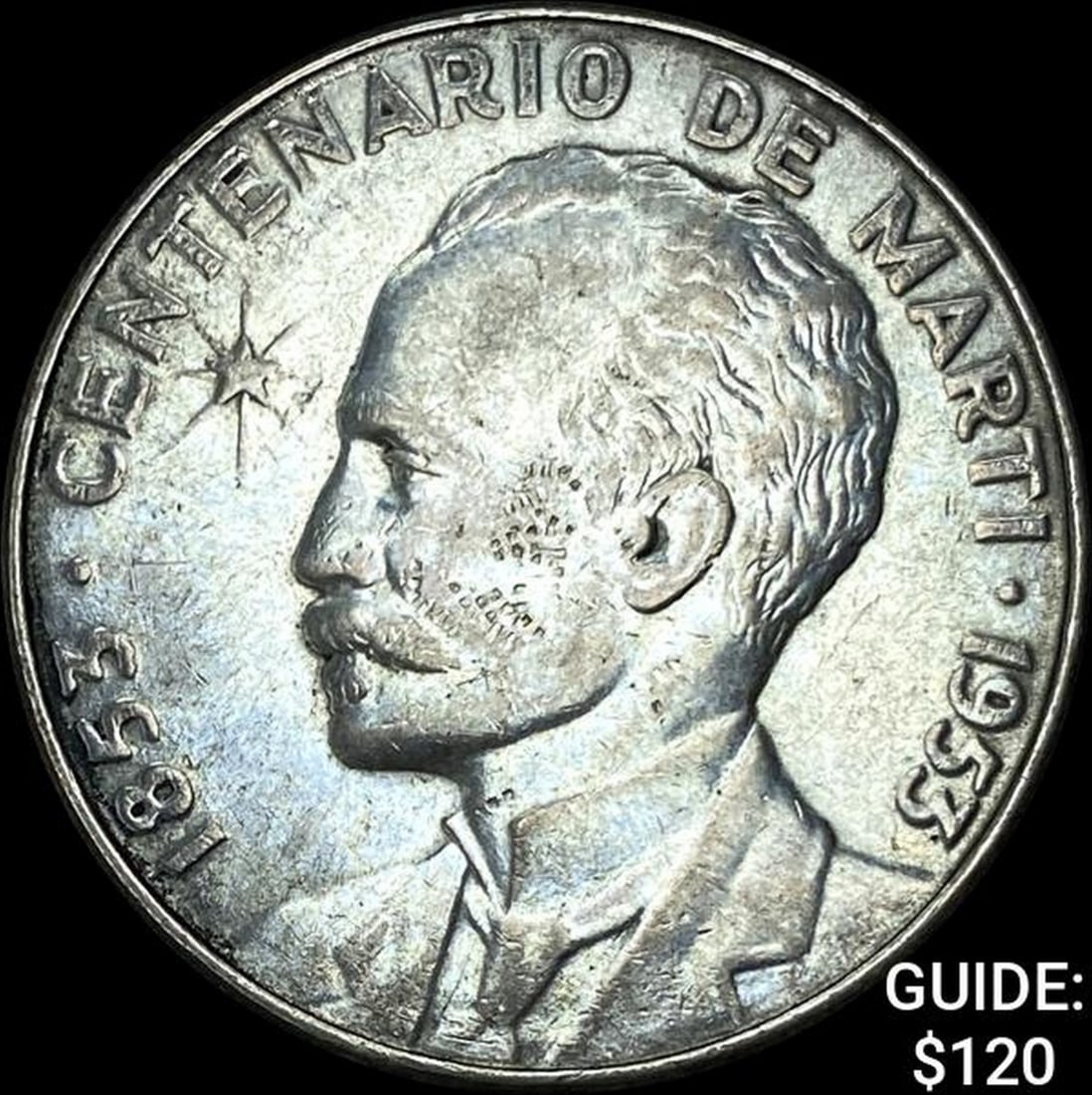 1953 Cuba Silver Peso NEARLY UNCIRCULATED (1 of 2)