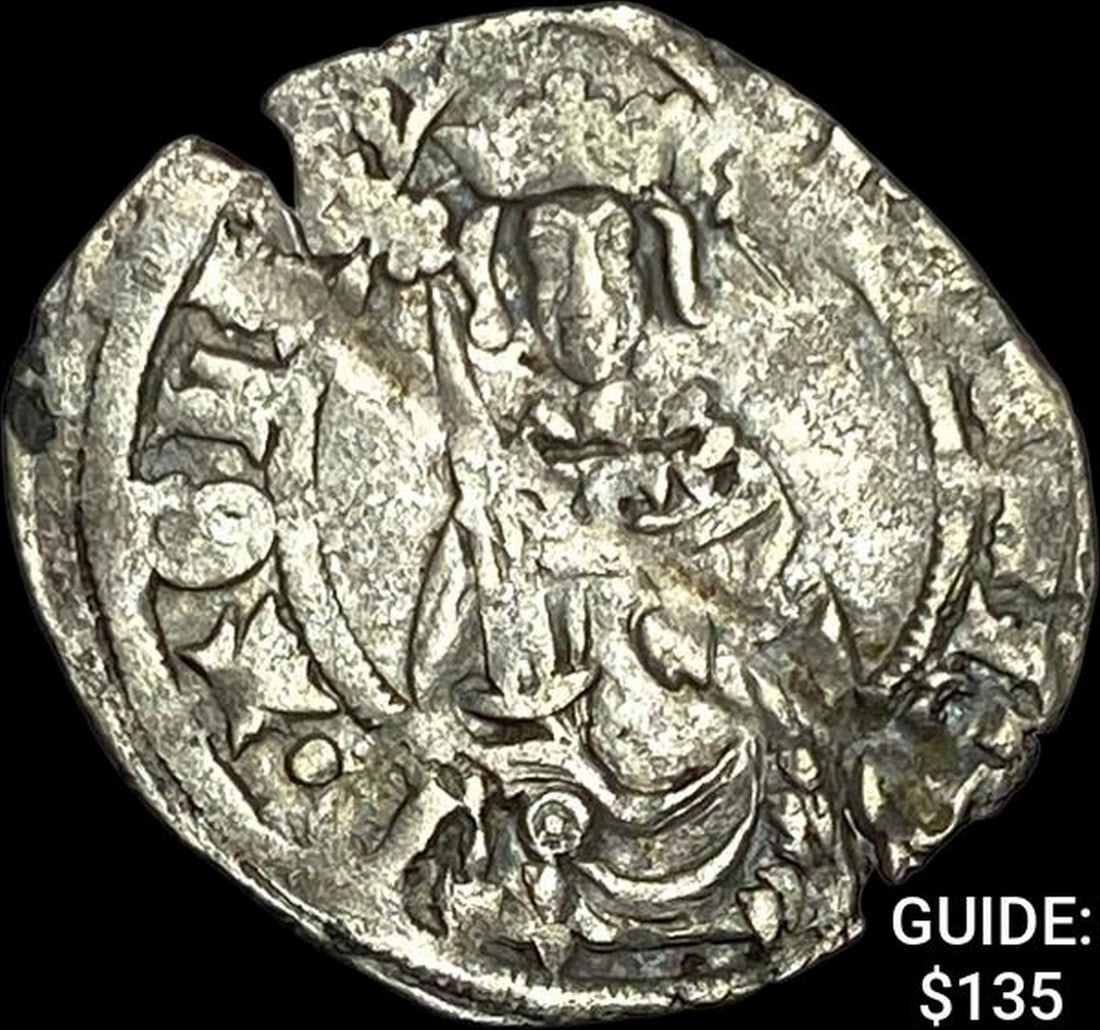 [1362-1372] Anglo Gallic Silver 1/2 Gros CLOSELY UNCIRCULATED (1 of 2)