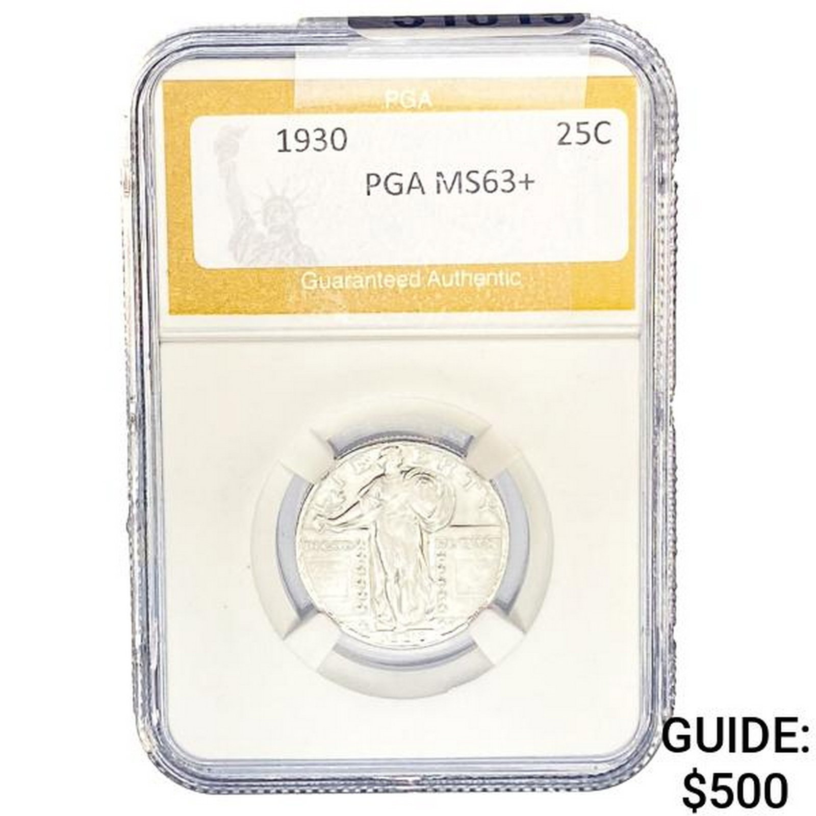 1930 Standing Liberty Quarter PGA MS63+: 1930 Standing Liberty Quarter PGA MS63+
