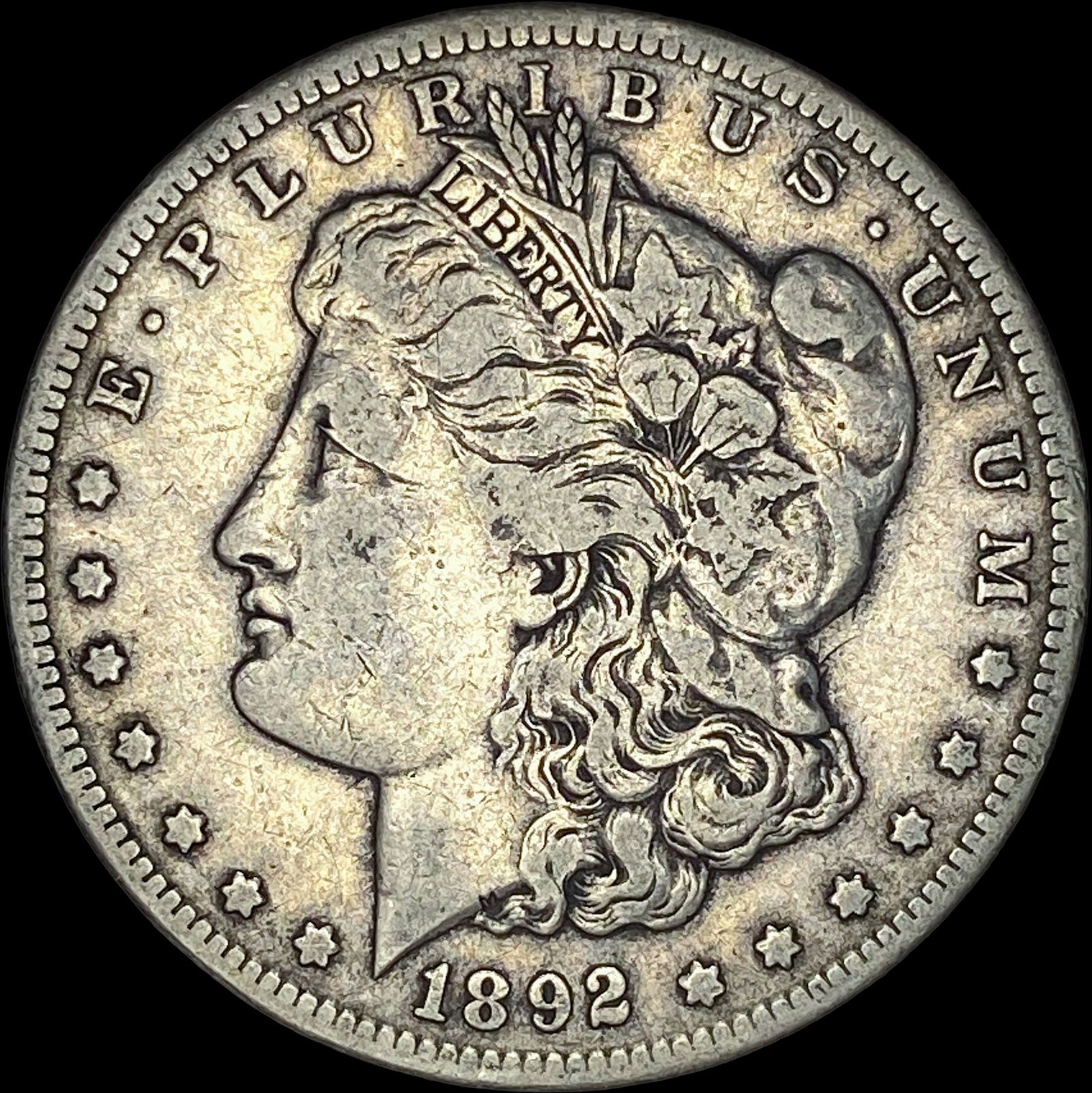1892-CC Silver Morgan Dollar LIGHTLY CIRCULATED (1 of 2)