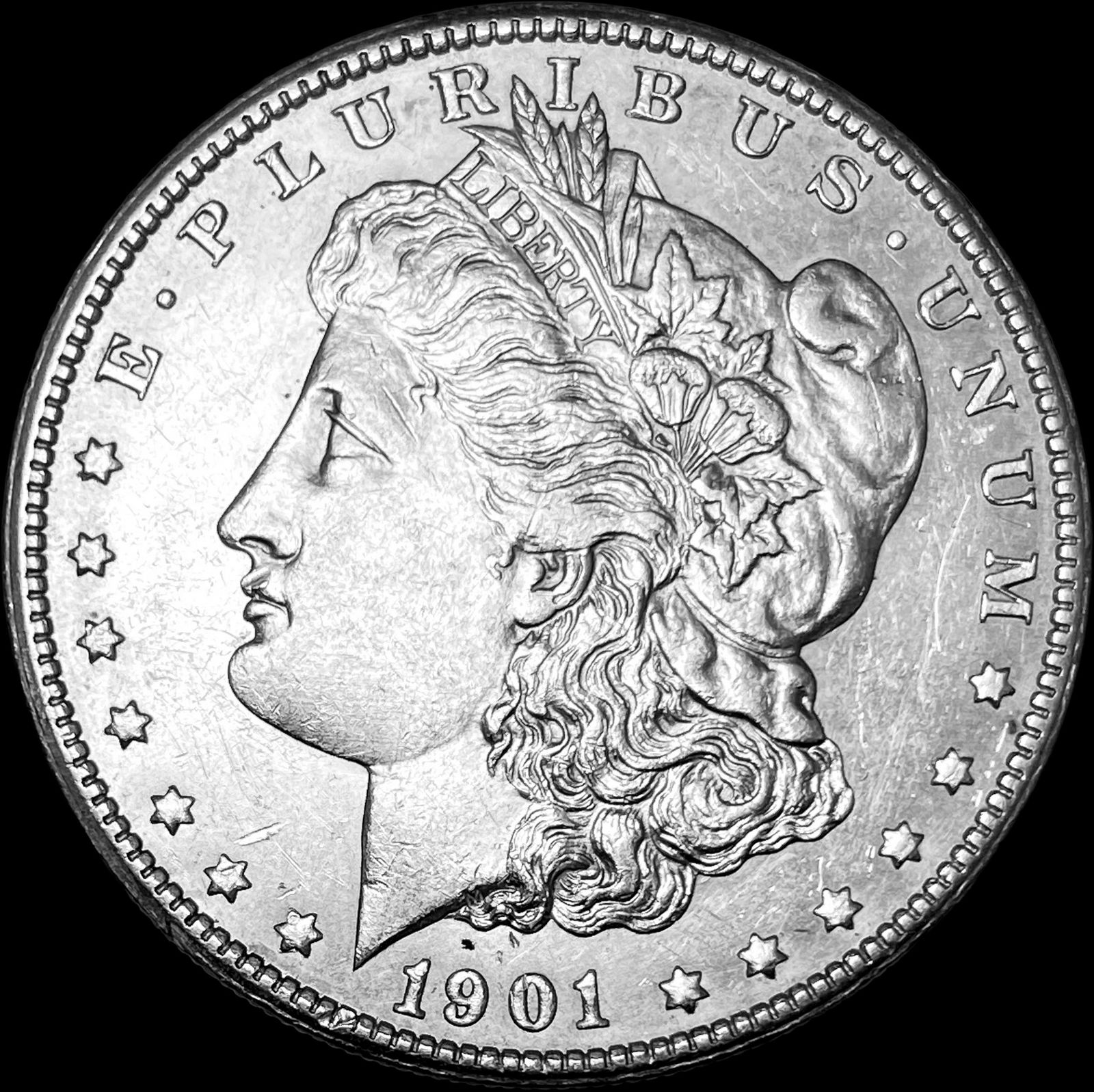 1901-S Silver Morgan Dollar CLOSELY  UNCIRCULATED (1 of 2)