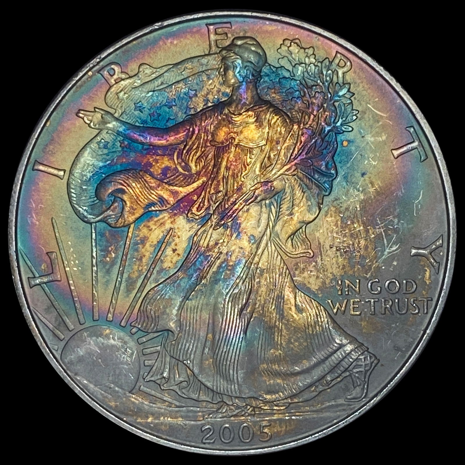 2005 Silver American Eagle $1 SUPERB GEM BU (1 of 2)