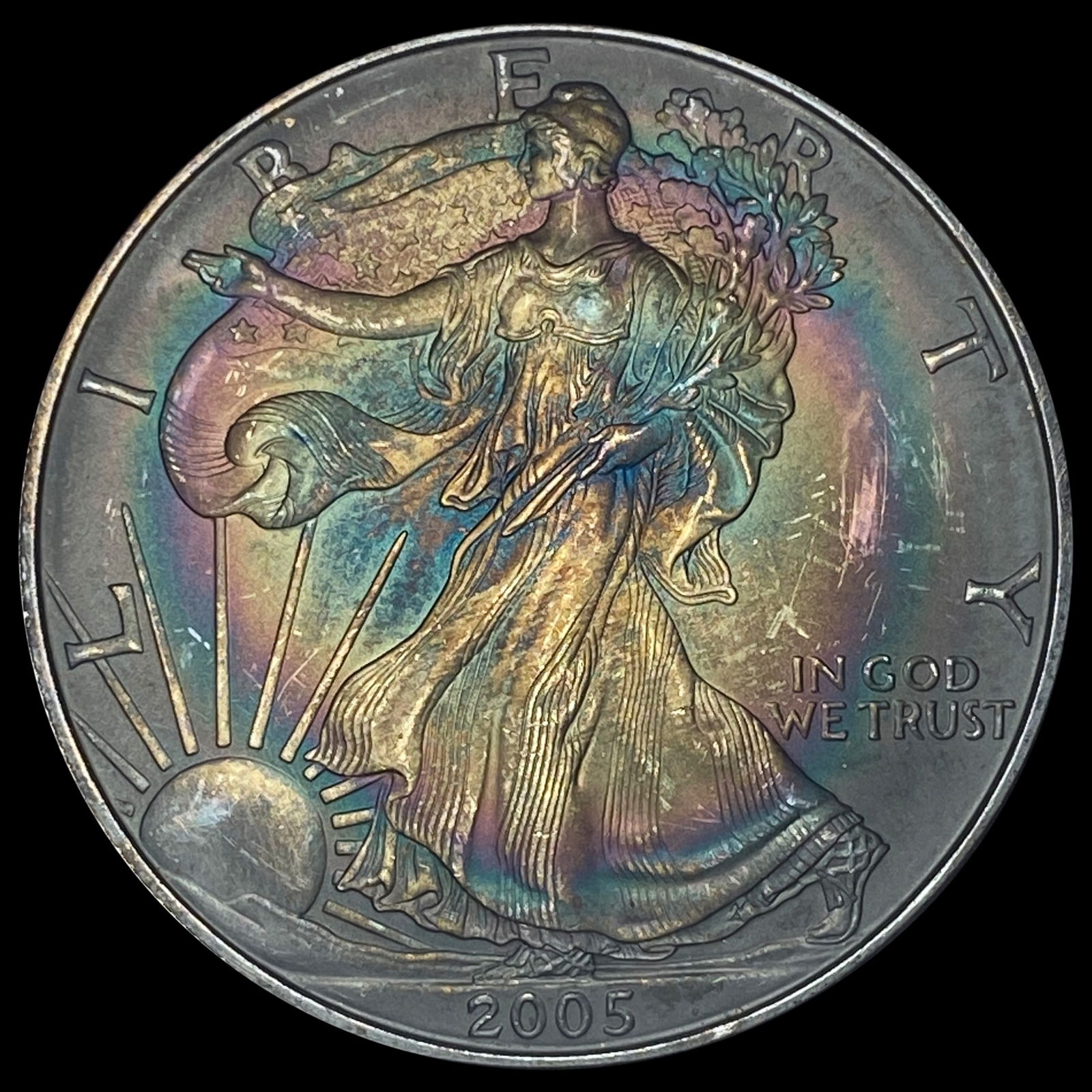 2005 1 oz Silver American Eagle $1 SUPERB GEM  BU (1 of 2)