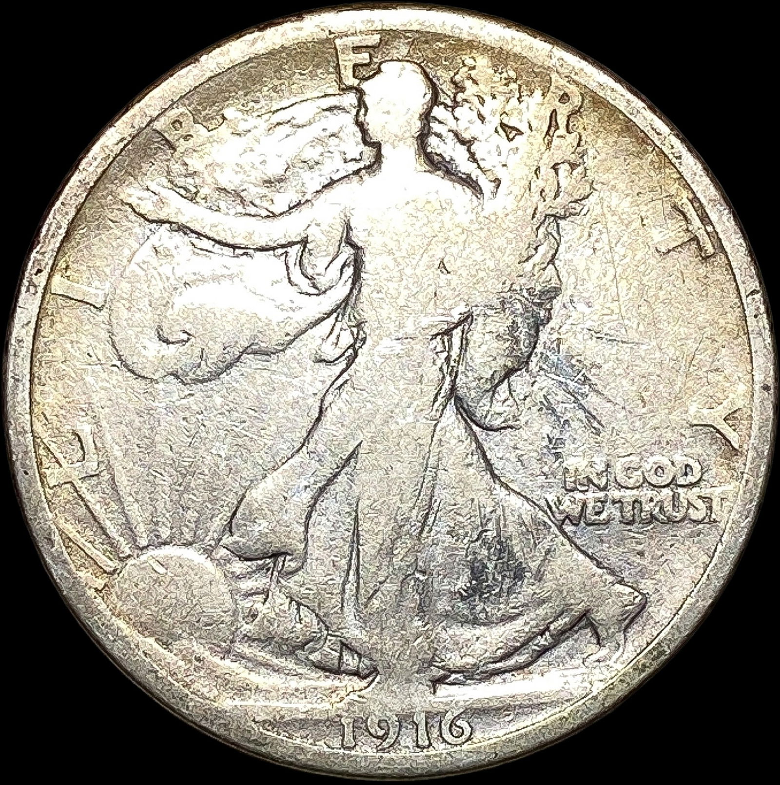 1916 Walking Liberty Half Dollar NICELY  CIRCULATED (1 of 2)