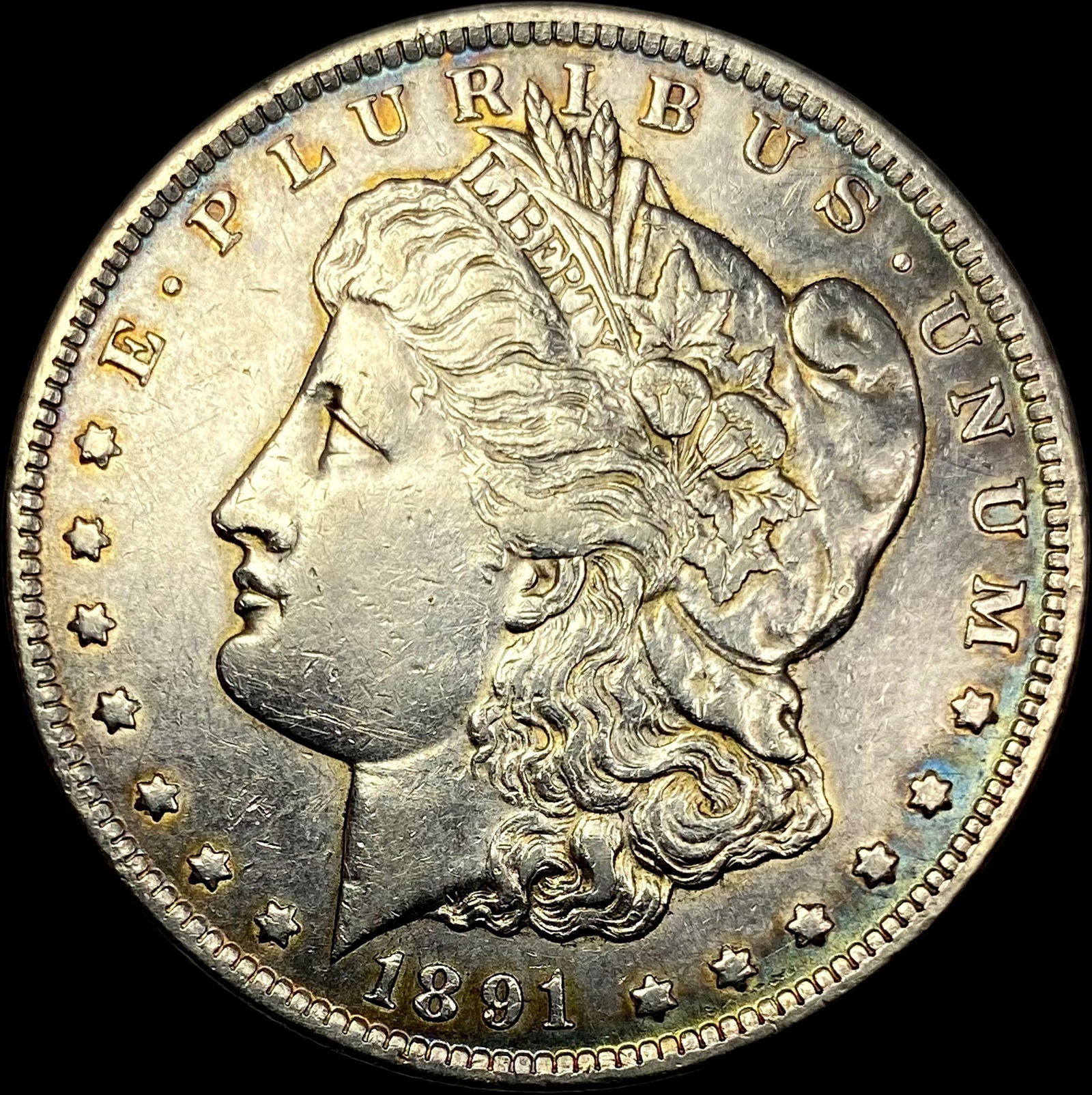 1891-CC Silver Morgan Dollar CLOSELY  UNCIRCULATED (1 of 2)