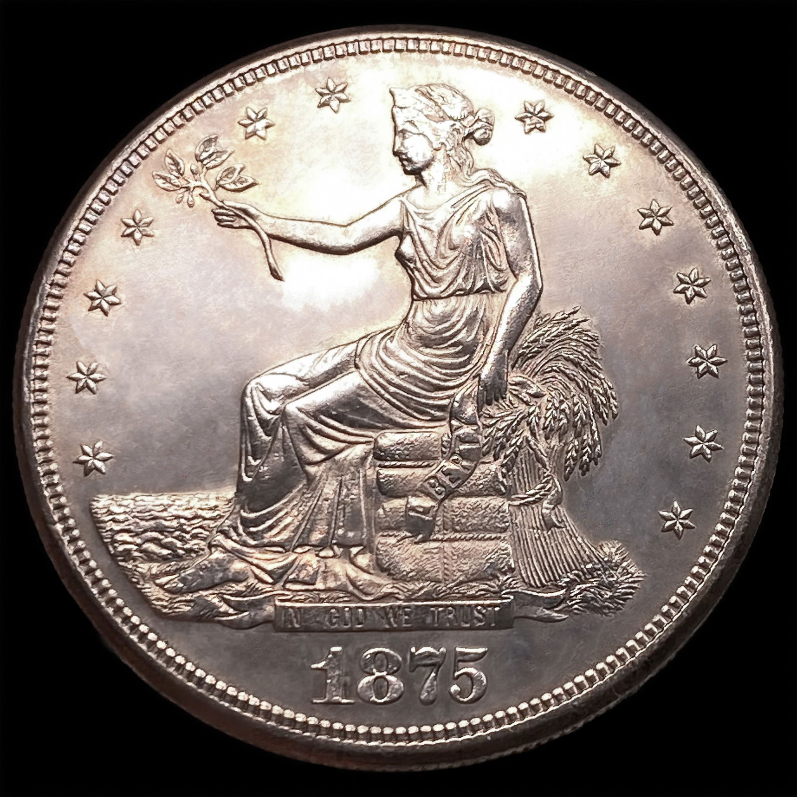 1875-S Silver Trade Dollar CHOICE BU: 1875-S Silver Trade Dollar CHOICE BU