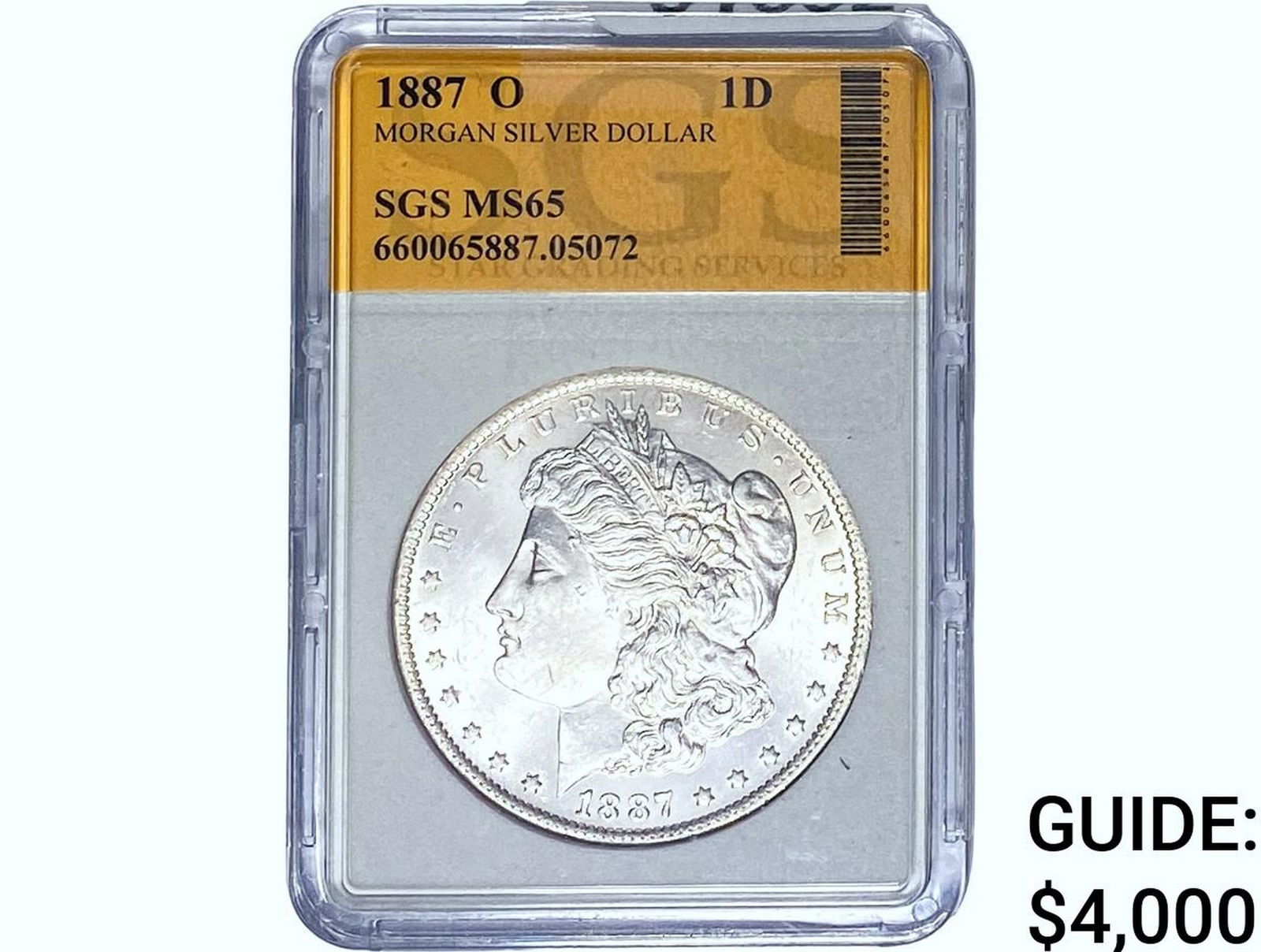 1887-O Morgan Silver Dollar SGS MS65 (1 of 2)