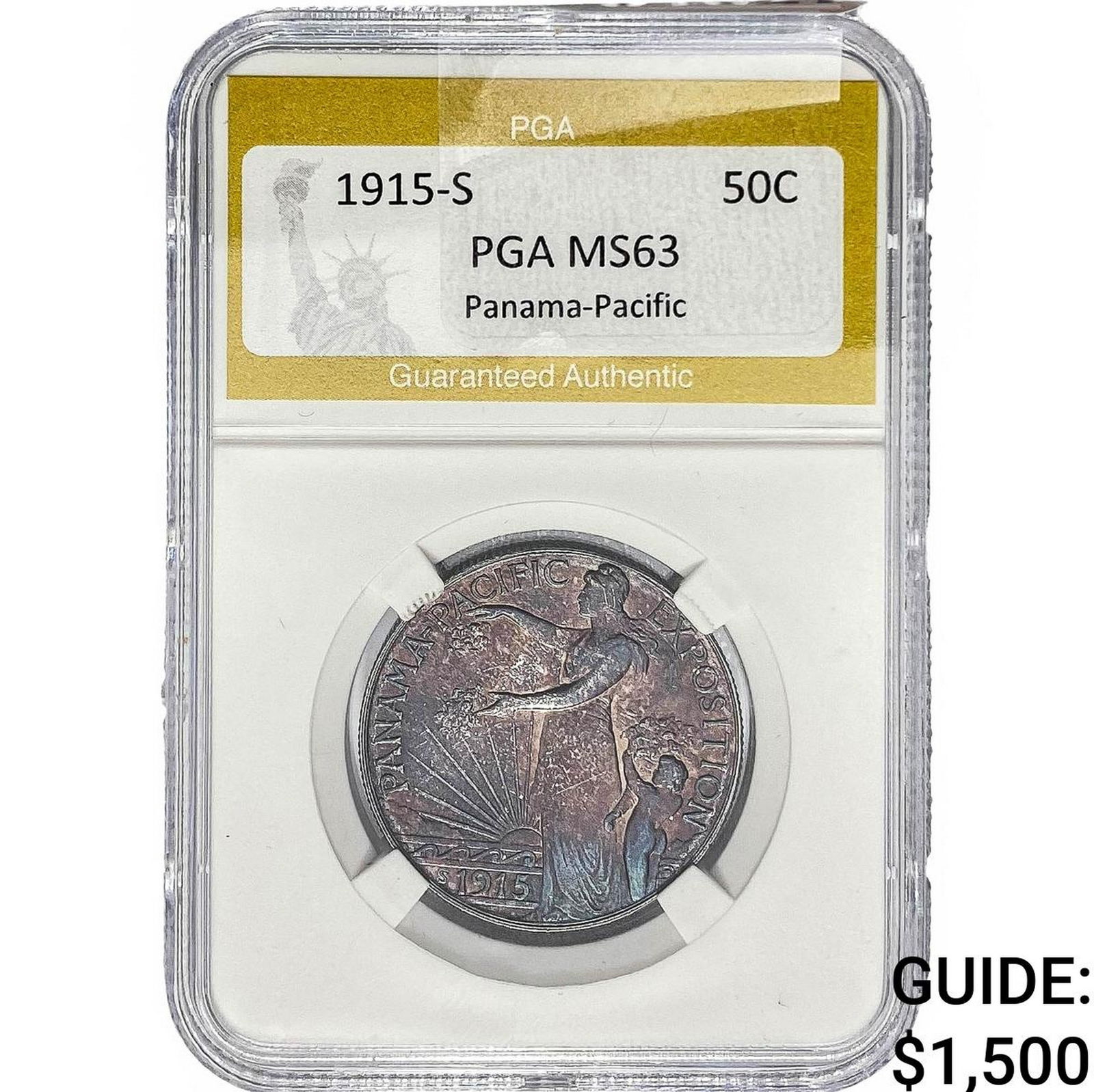 1915-S Panama-Pacific Half Dollar PGA MS63 (1 of 2)