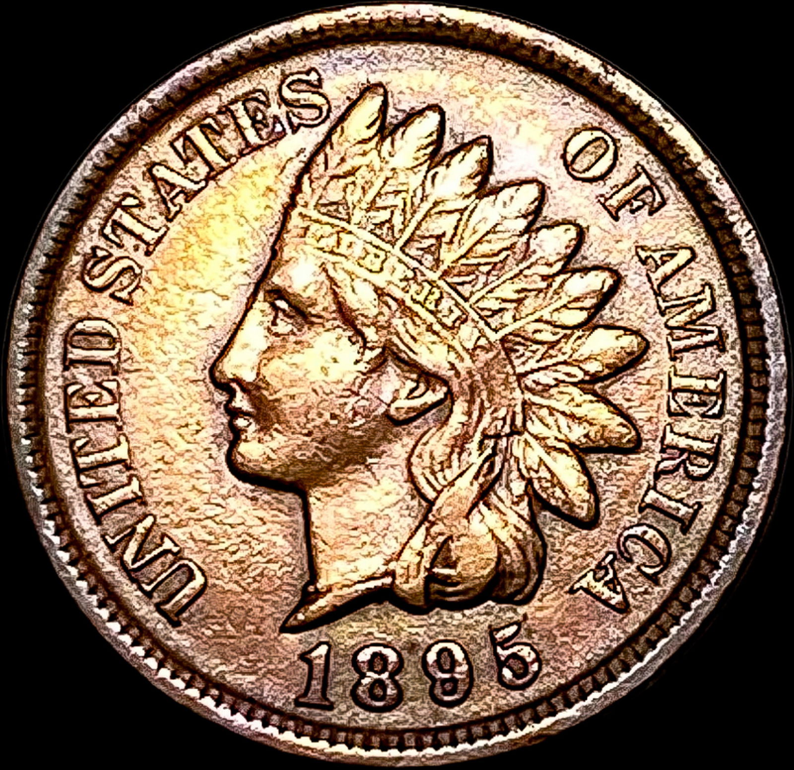 1895 Indian Head Cent CLOSELY UNCIRCULATED (1 of 2)