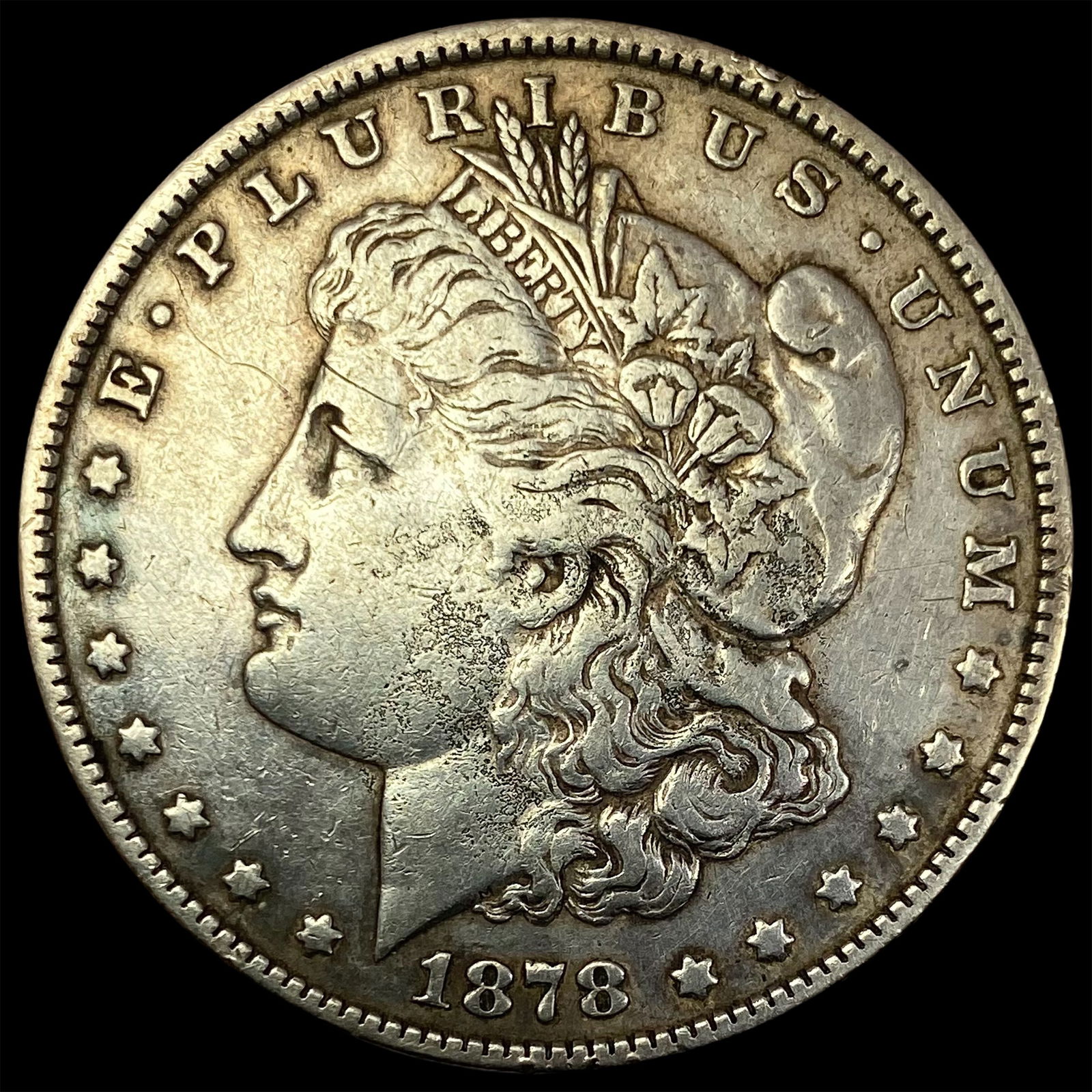 1878 Silver Morgan Dollar  NEARLY  UNCIRCULATED (1 of 2)