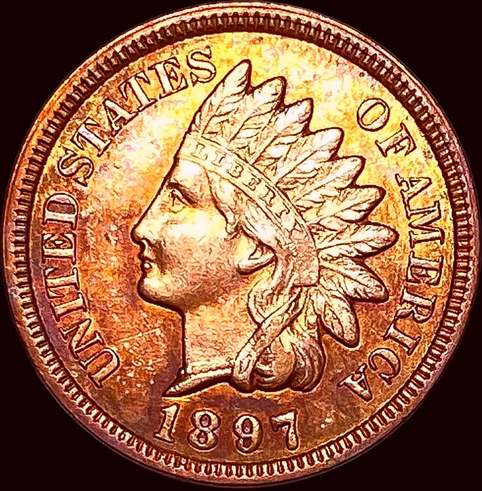 1897 RB Indian Head Cent UNCIRCULATED (1 of 2)