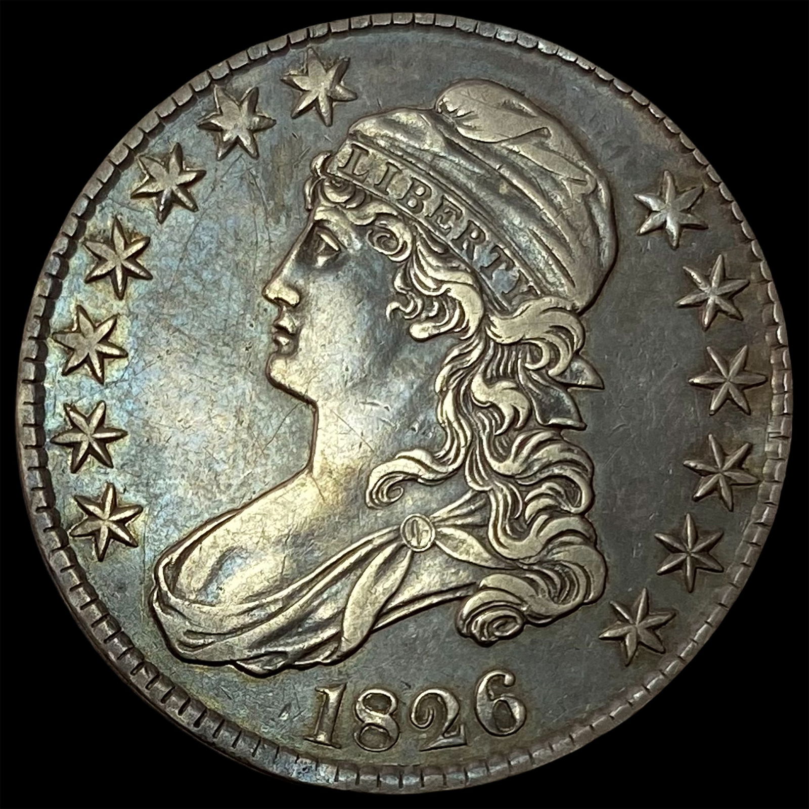 1826 Capped Bust Half Dollar NEARLY  UNCIRCULATED (1 of 2)