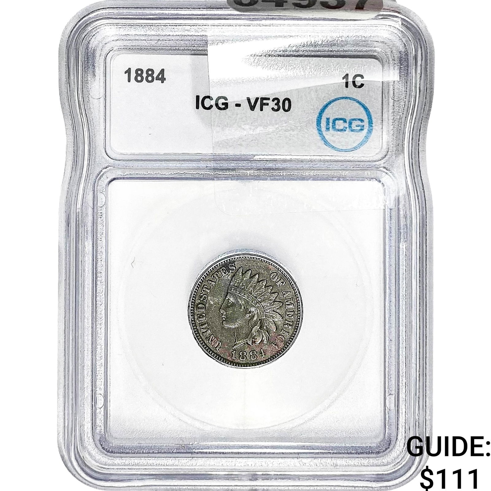 1884 Indian Head Cent ICG VF30 (1 of 2)