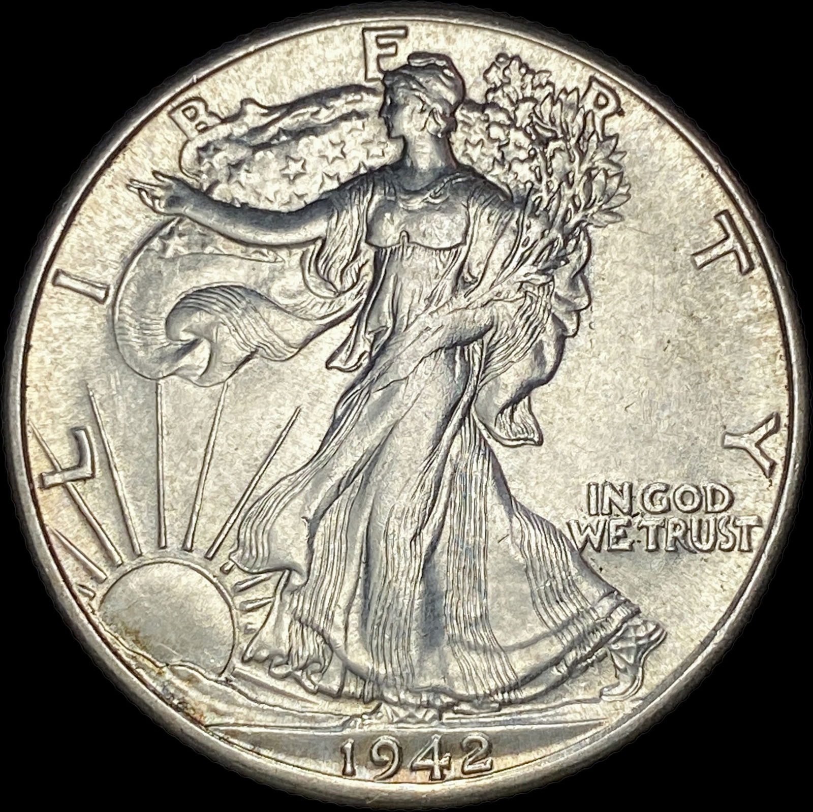 1942 Walking Liberty Half Dollar UNCIRCULATED (1 of 2)
