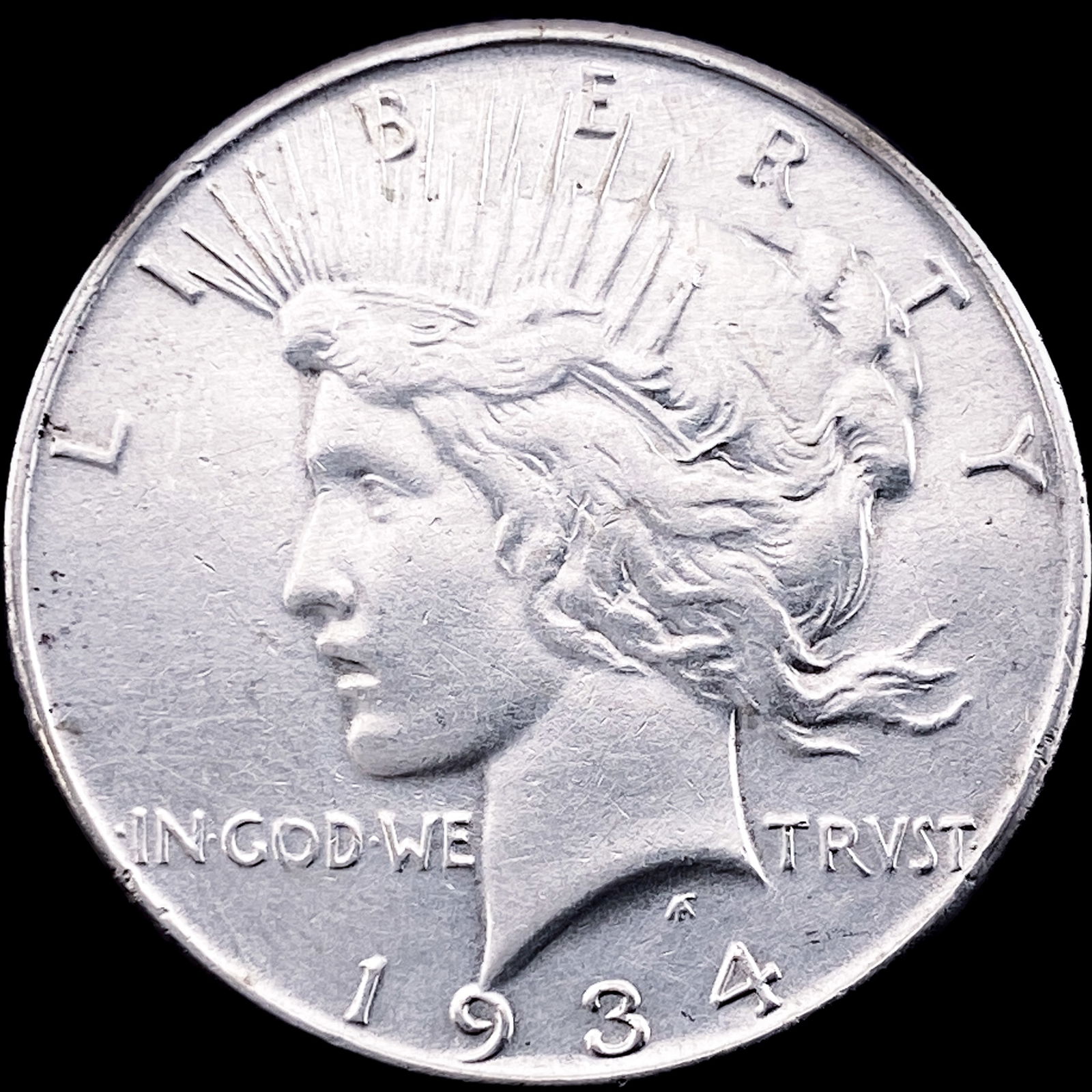 1934 Silver Peace Dollar NEARLY UNCIRCULATED (1 of 2)