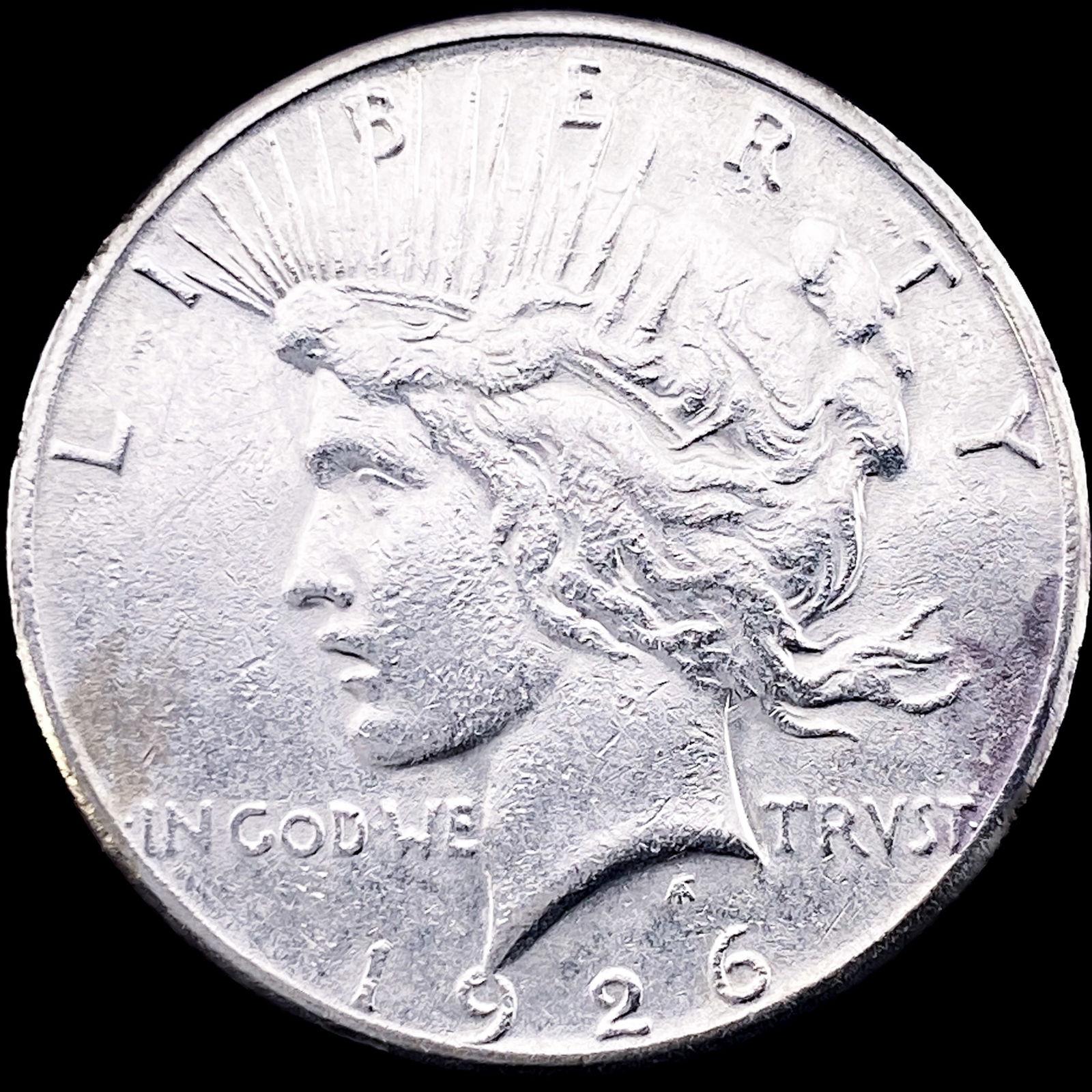 1926-S Silver Peace Dollar NEARLY UNCIRCULATED (1 of 2)