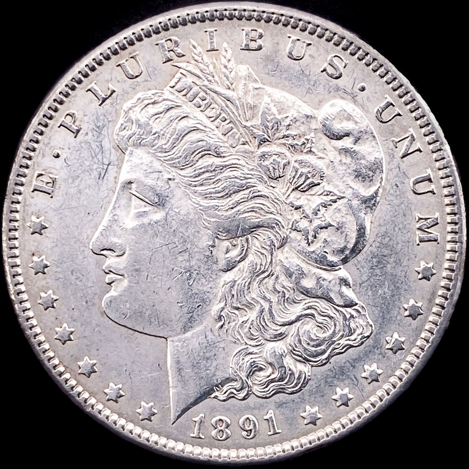 1891-CC Silver Morgan Dollar CHOICE AU (1 of 2)