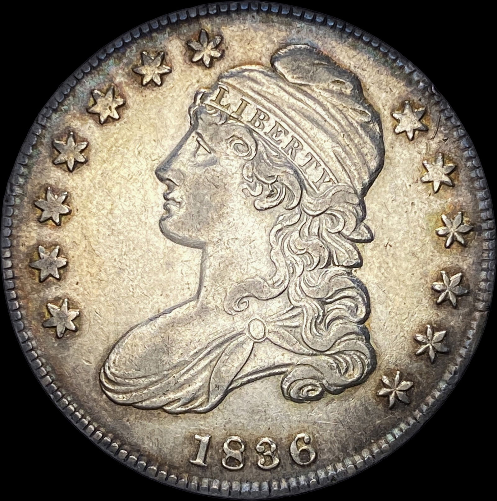 1836 Capped Bust Half Dollar CLOSELY UNCIRCULATED (1 of 2)