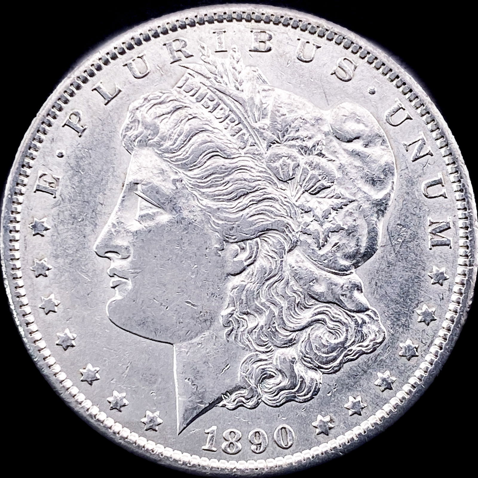 1890-S Silver Morgan Dollar CLOSELY UNCIRCULATED (1 of 2)